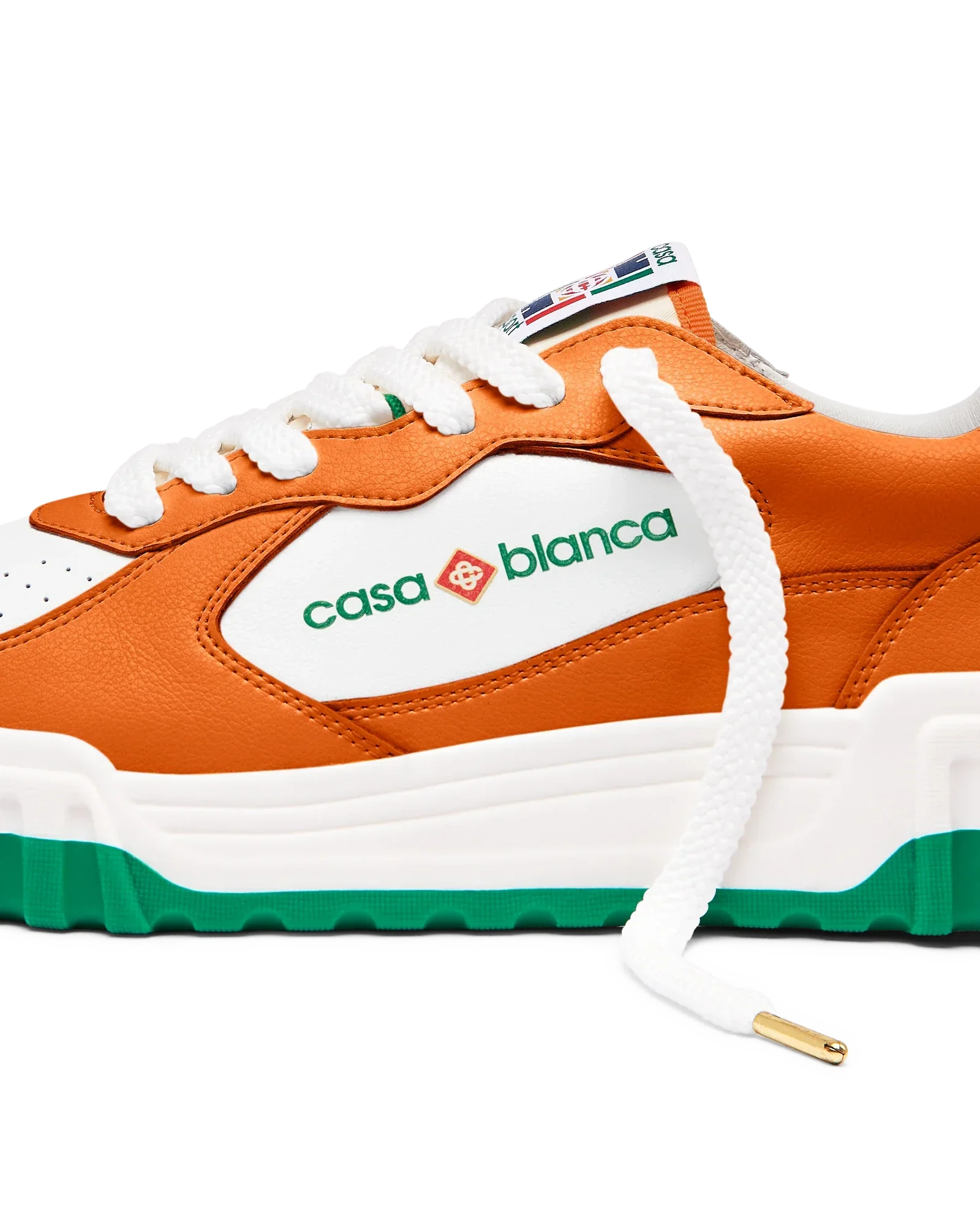 Men's Court Orange & White Sneaker