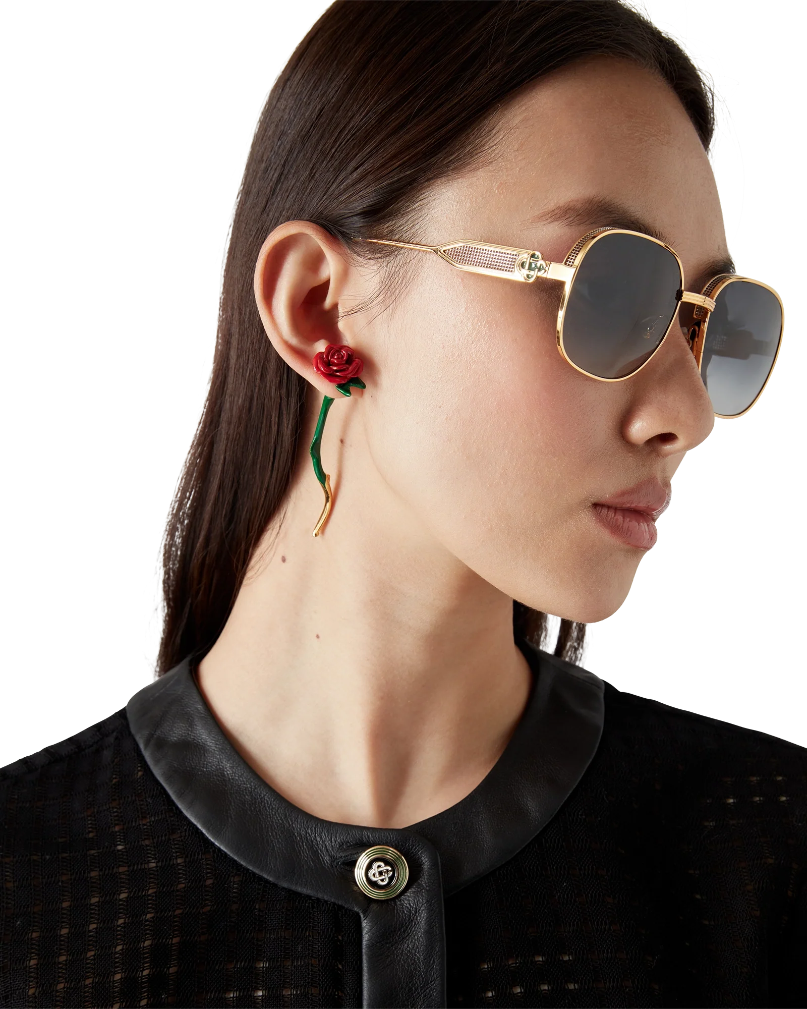 Rose Drop Earrings