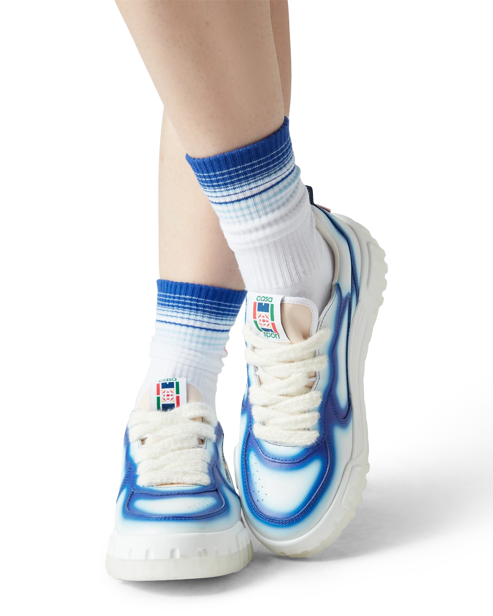 Women's Court Blue Fade Sneaker
