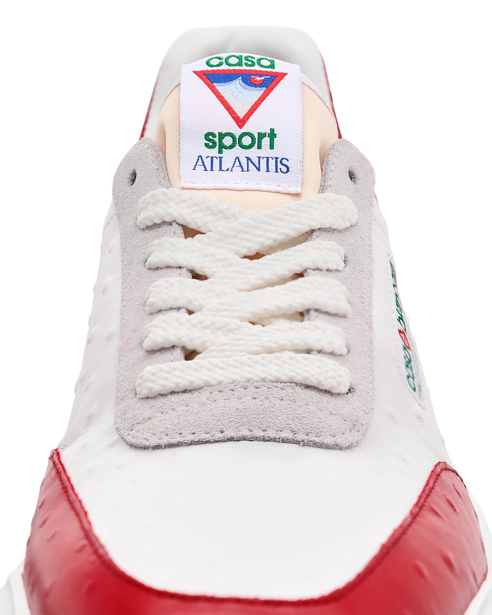 Men's Atlantis Red Ostrich Sneakers
