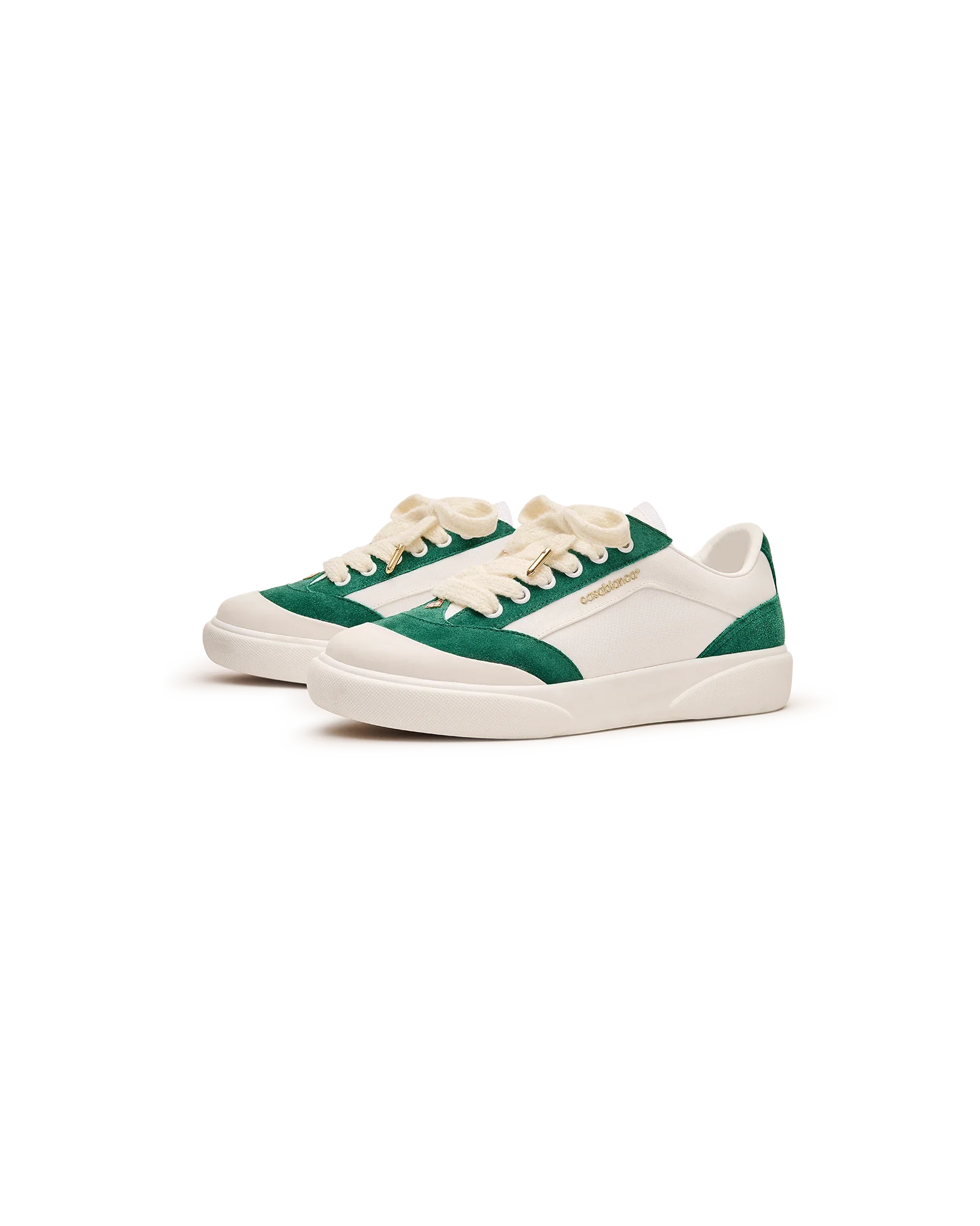 Women's Del Mar White & Green Sneaker