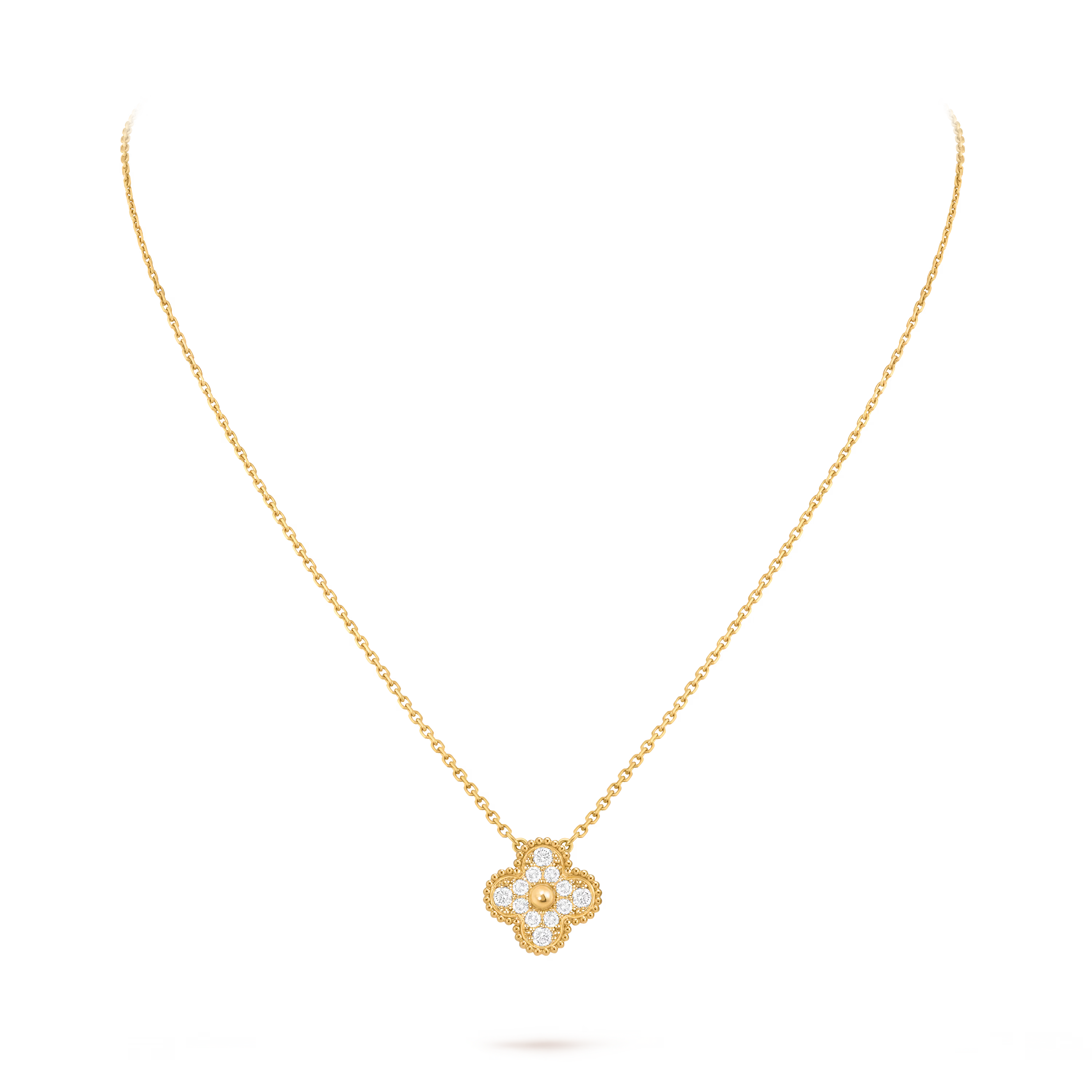 AV four leaf clover necklace