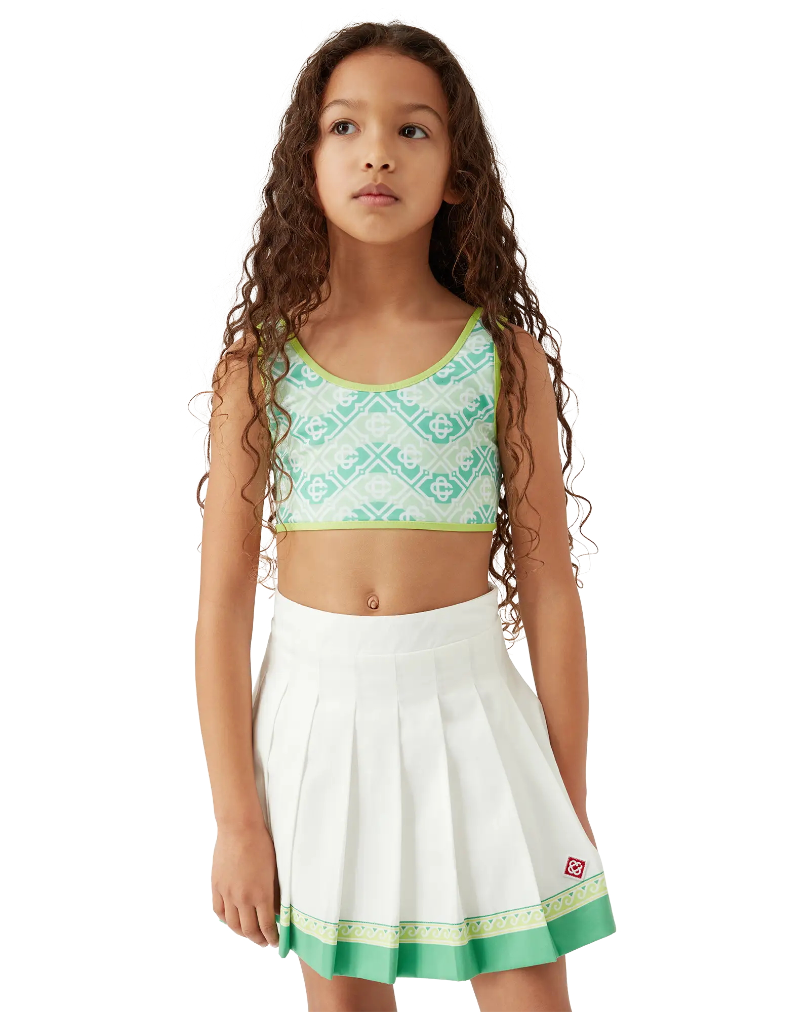 Children's Wavy Monogram Bikini Set