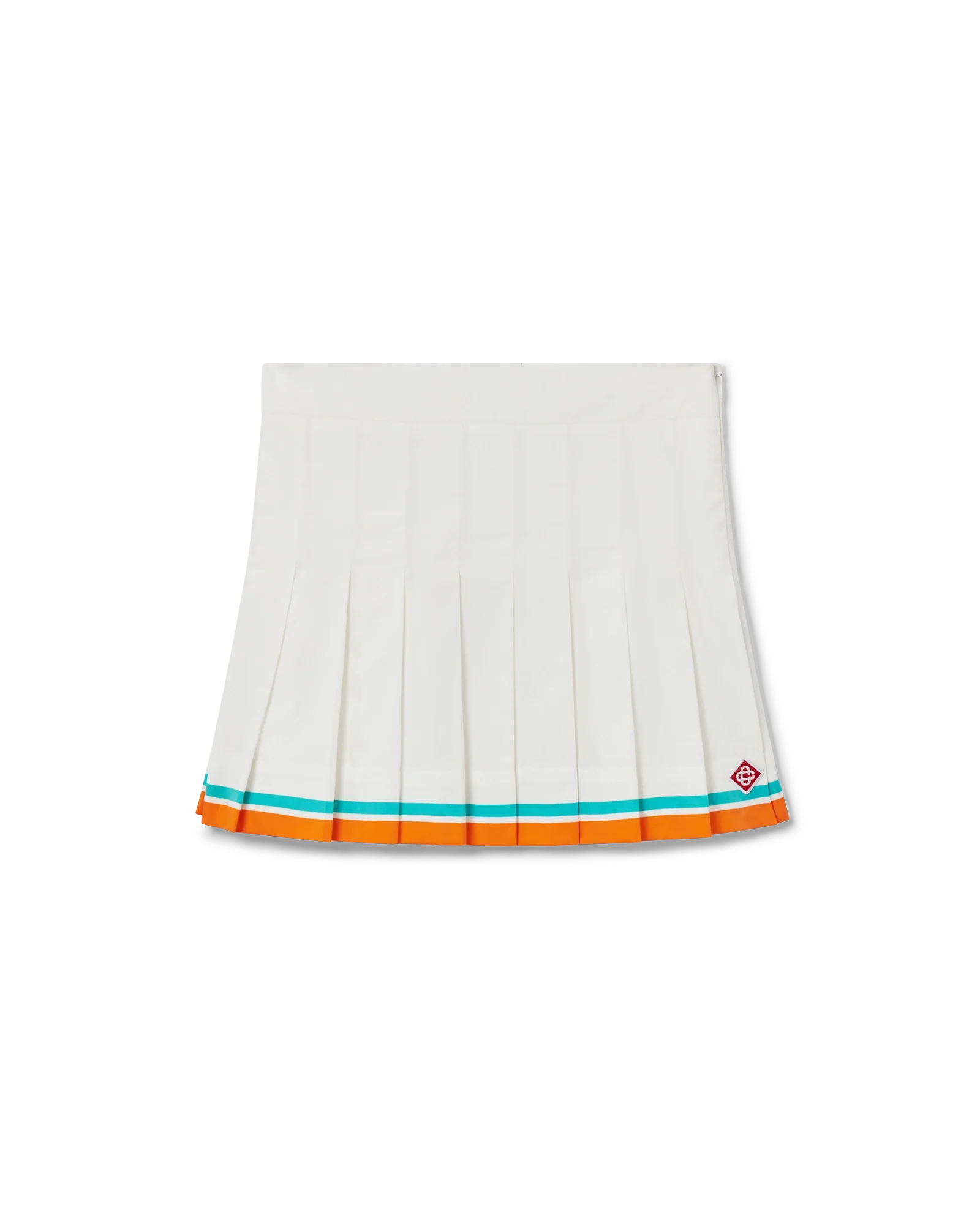 Tennis Stripe Pleated Skirt