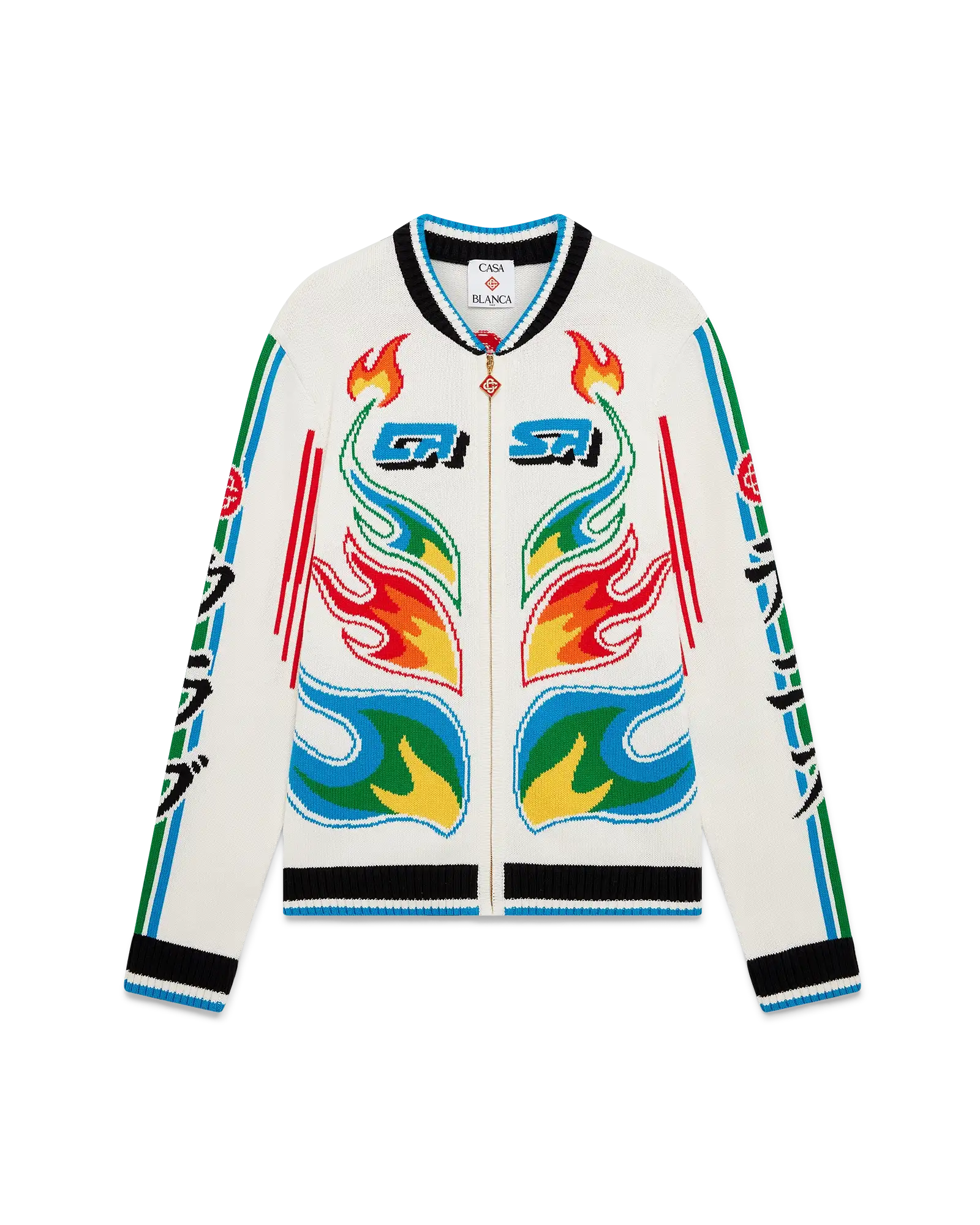 Flame Laurel Cotton Knit Casa Club Jacket