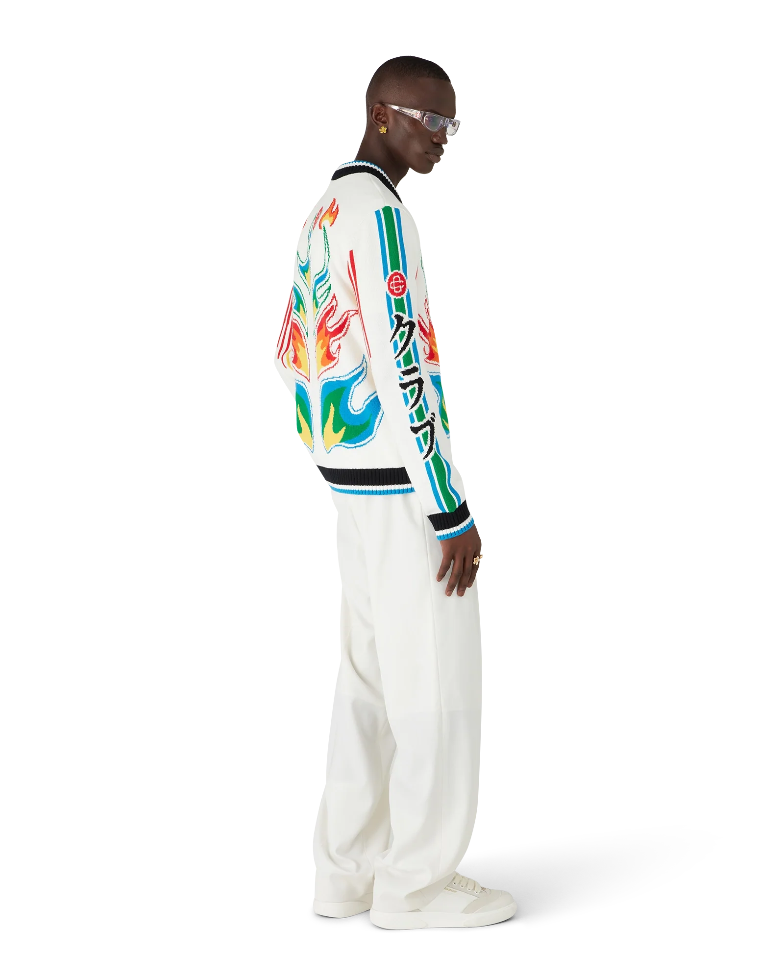 Flame Laurel Cotton Knit Casa Club Jacket