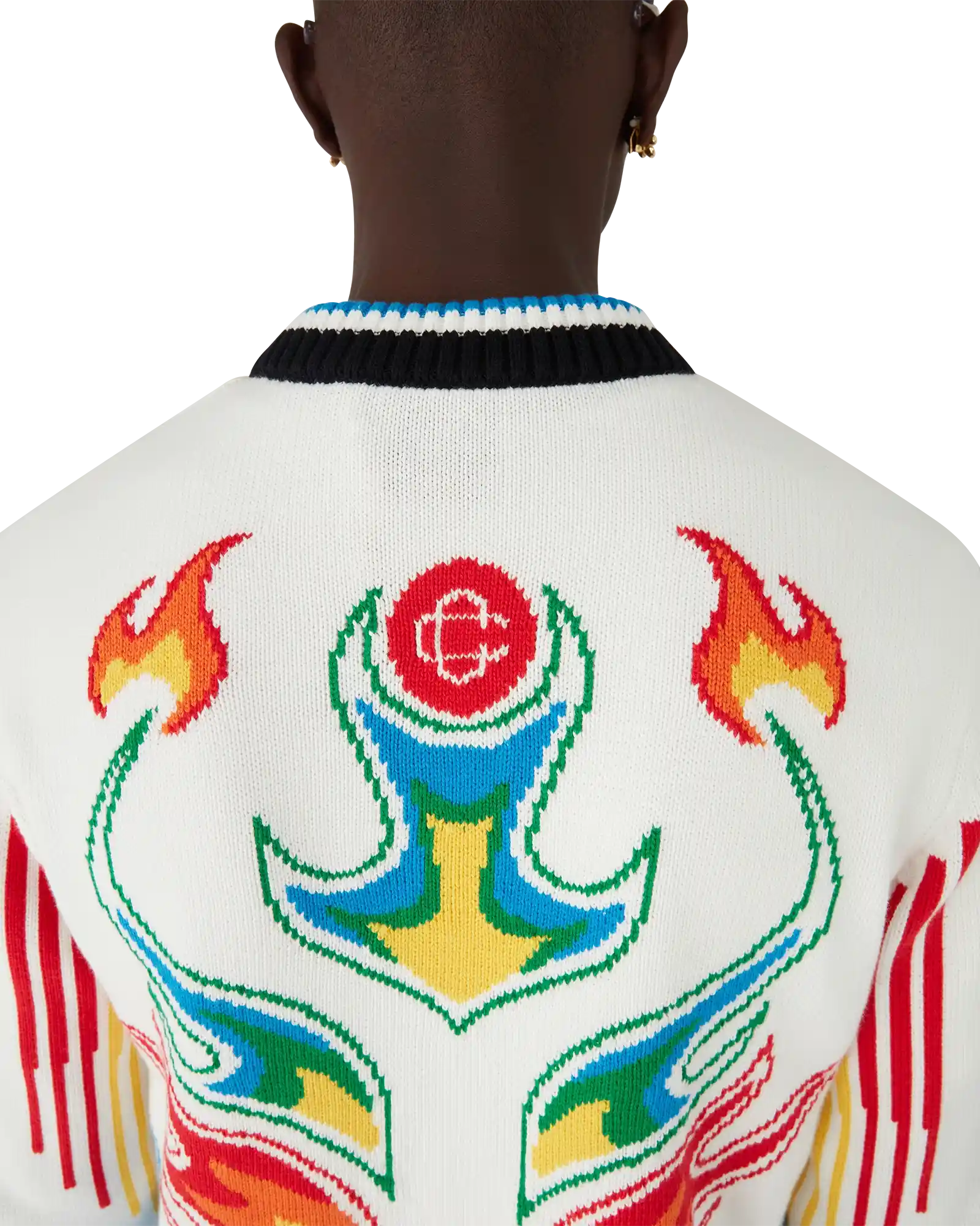 Flame Laurel Cotton Knit Casa Club Jacket