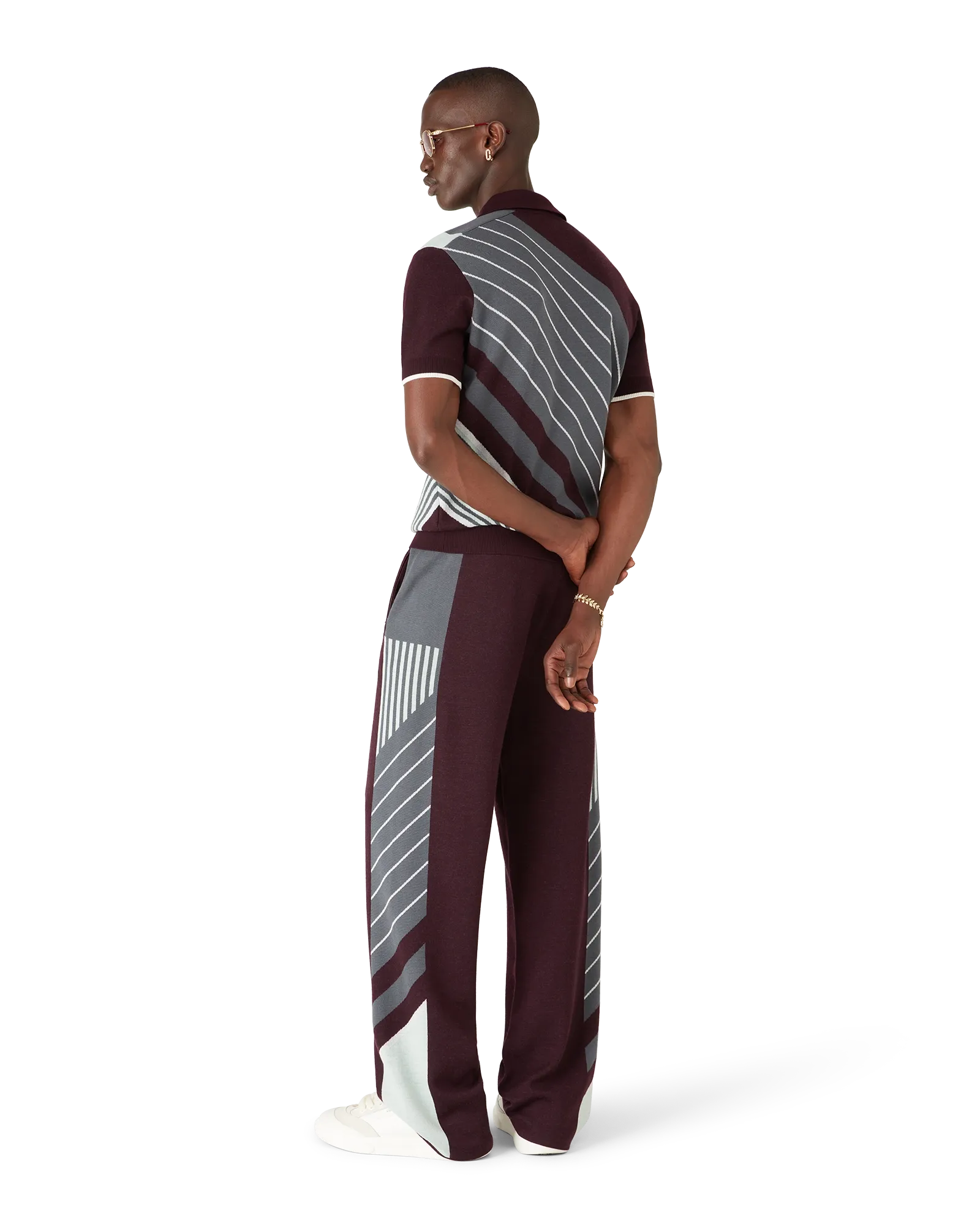 Merino Diagonal Tennis Trousers