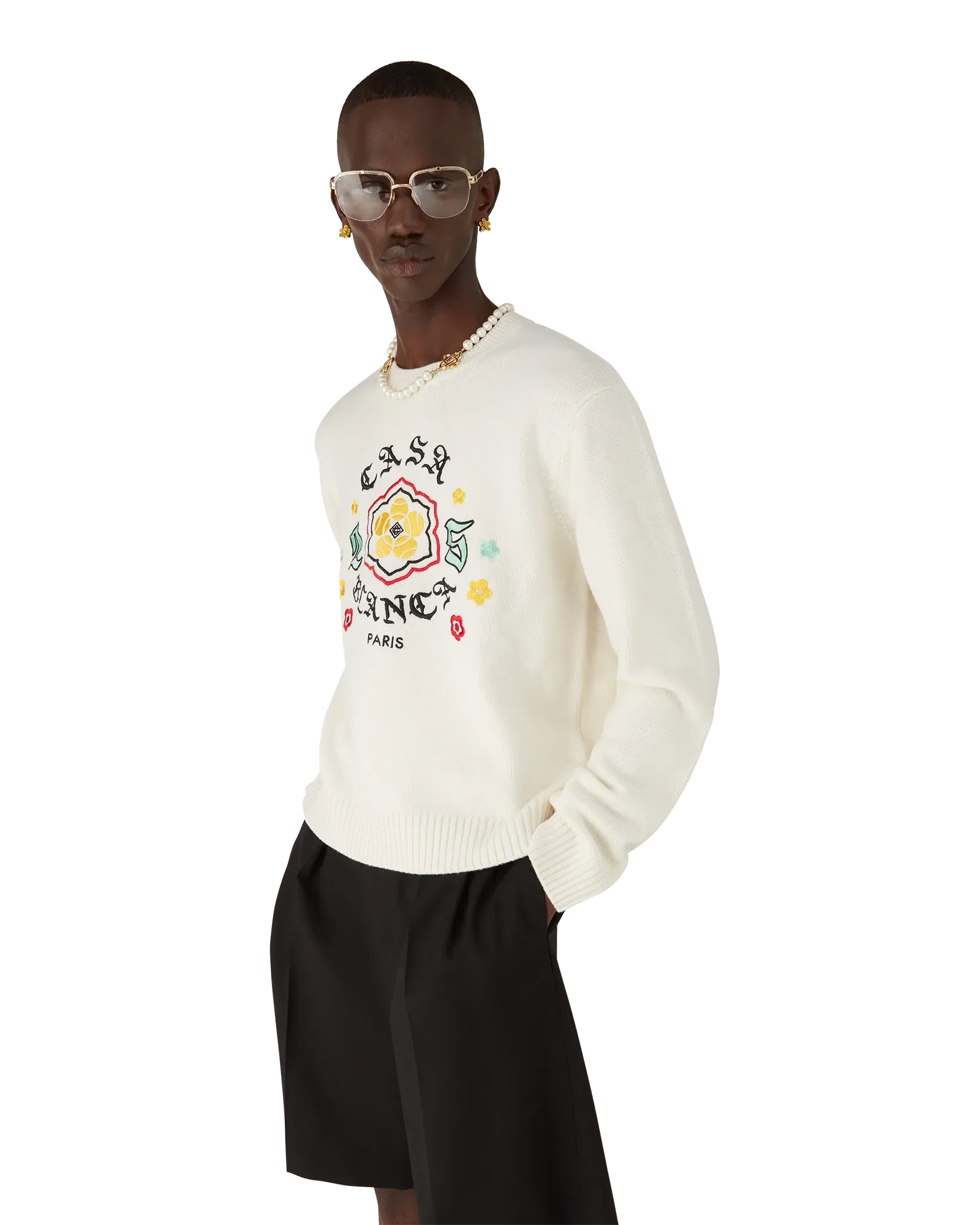 Emblem Merino Knit Crew Neck