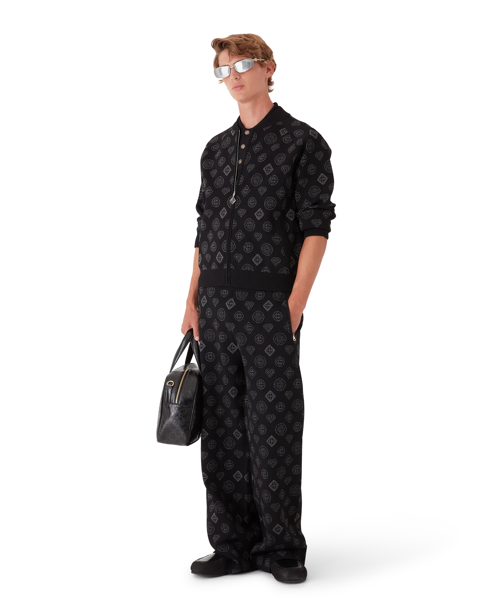 Monogram Jacquard Trousers