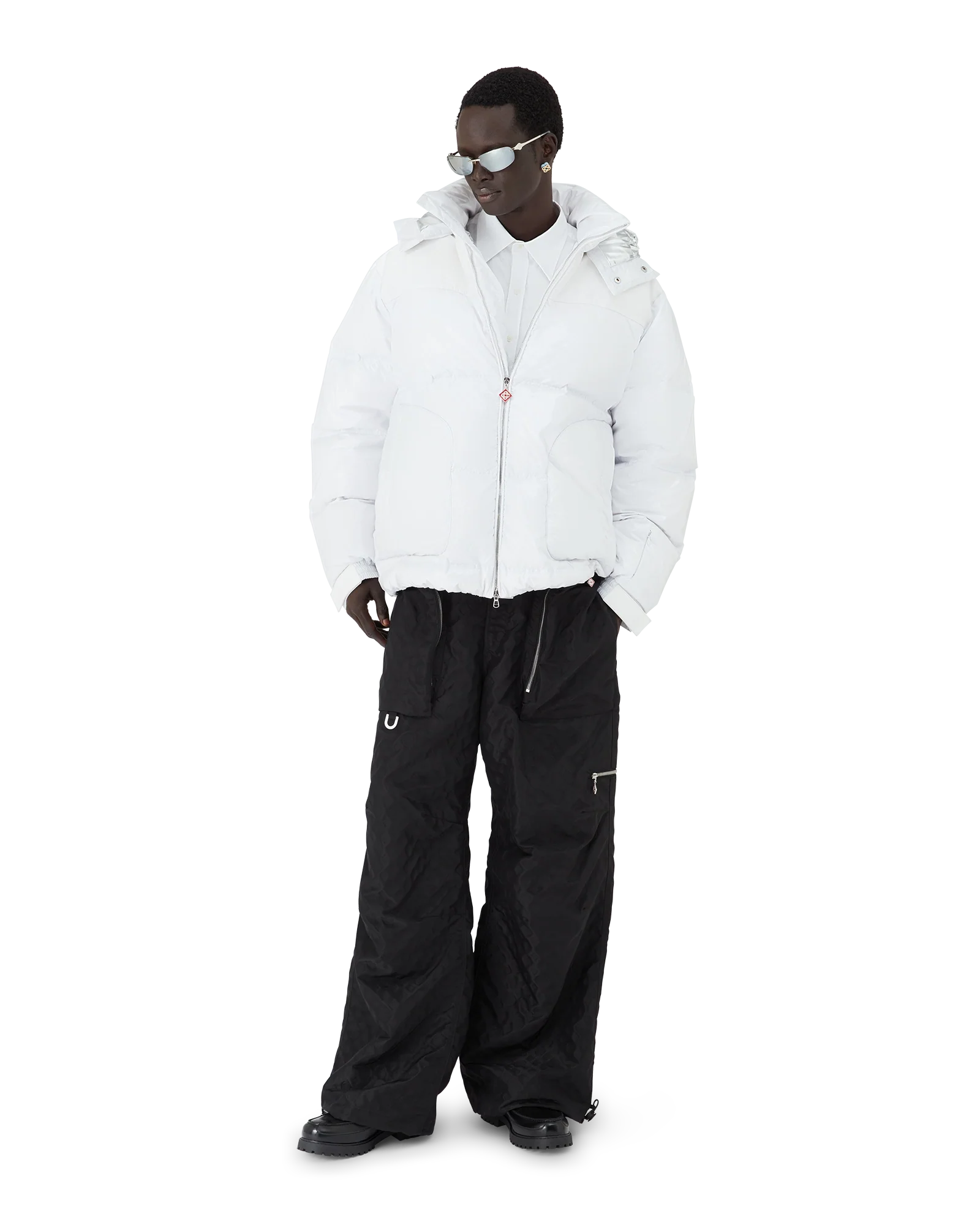 Nylon & Ripstop Down Puffer Jacket