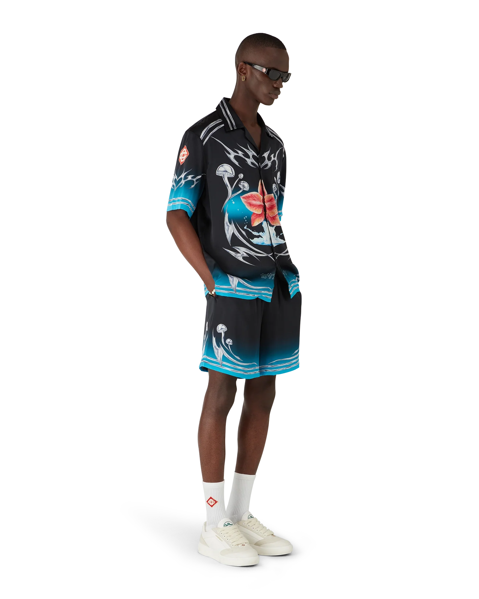 Blades Silk Satin Shorts