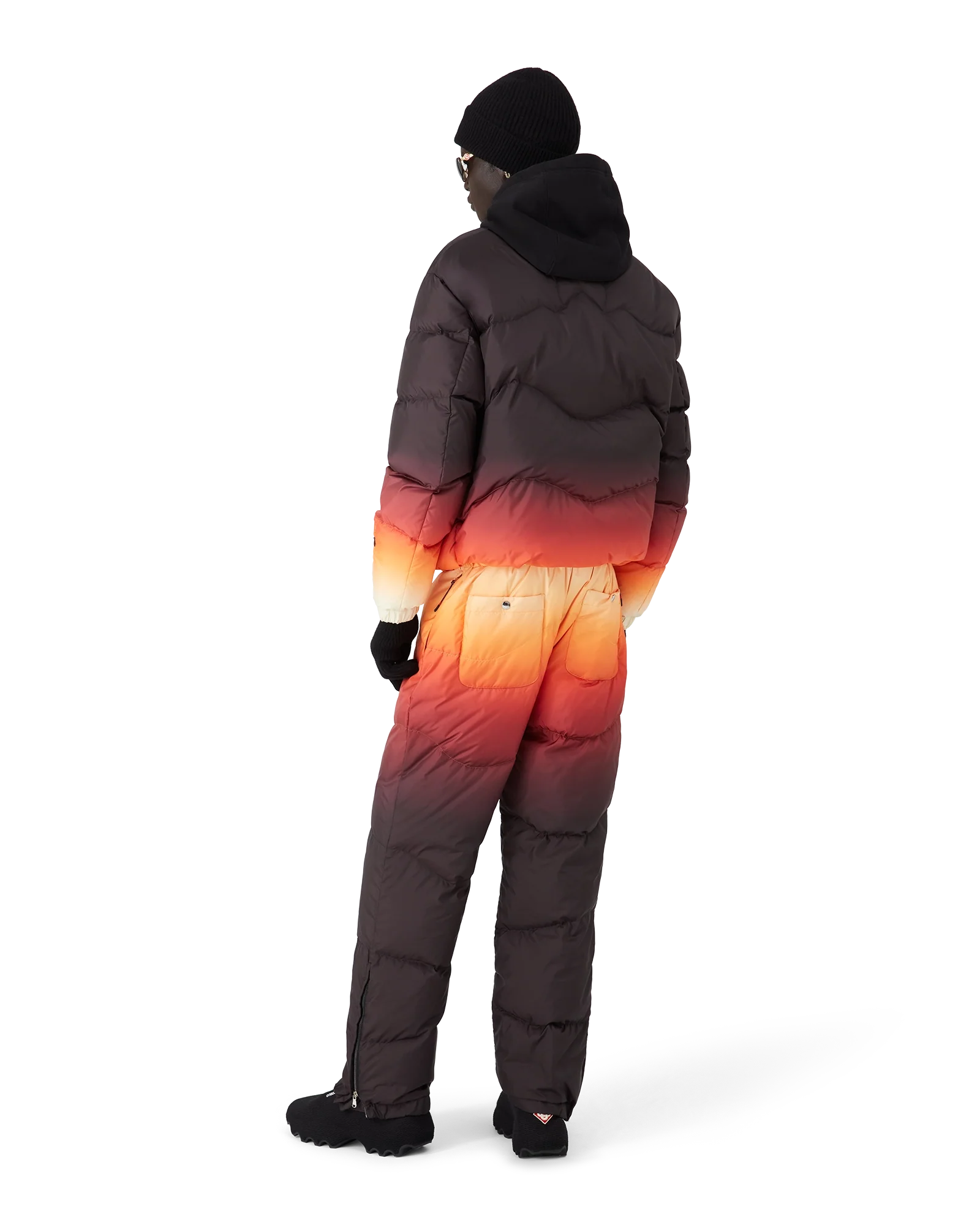 Gradient Nylon Down Padded Trousers