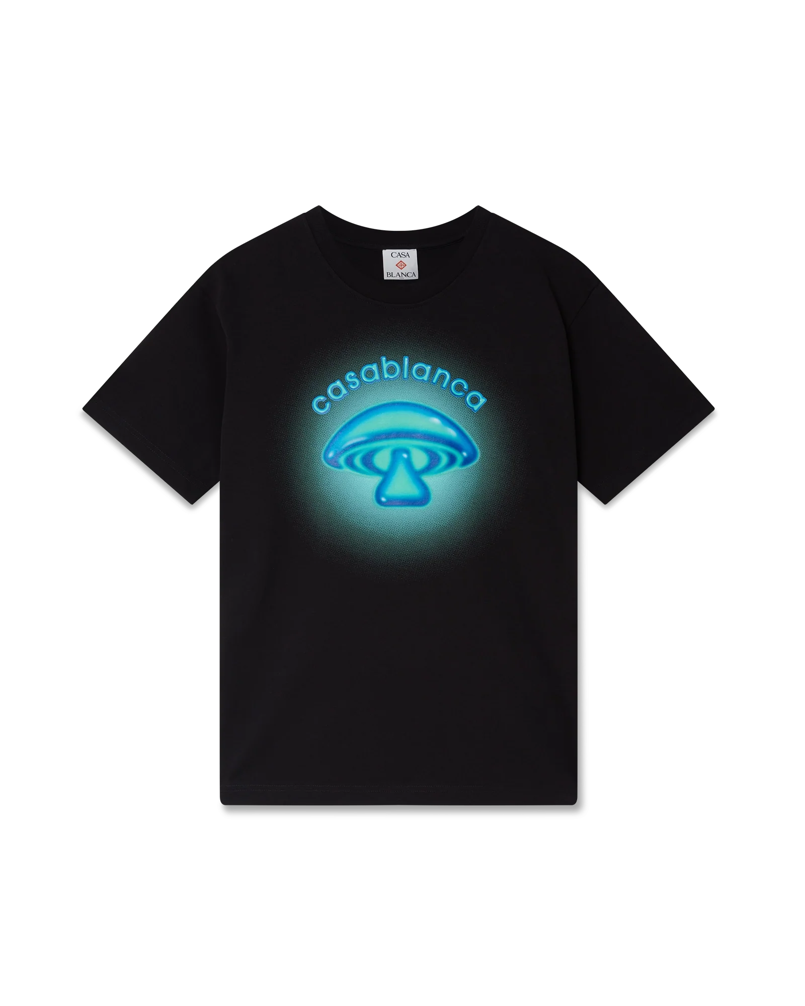 Airbrush Mushroom Logo Short Sleeve T-Shirt
