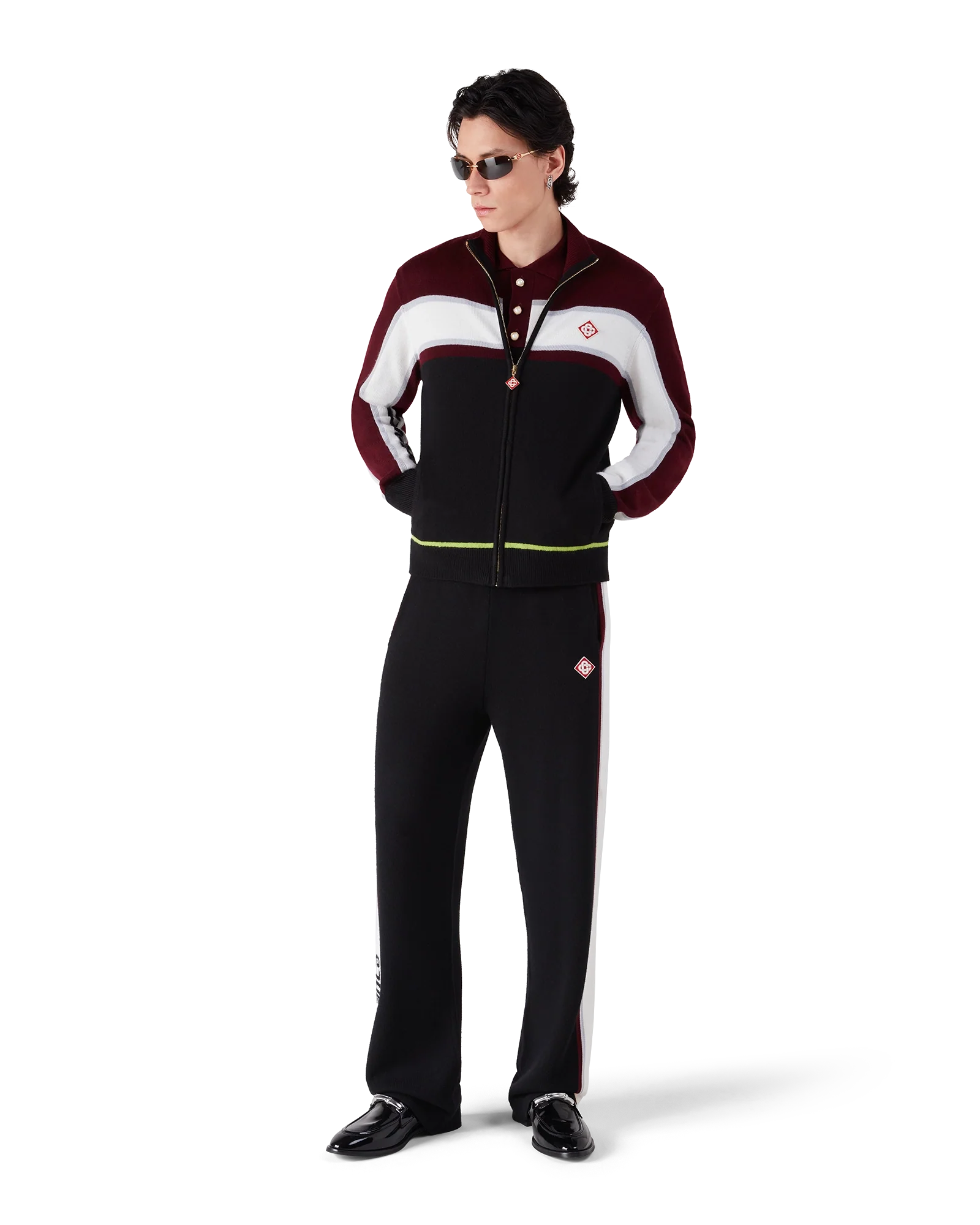 Stripe Merino Knit Trousers