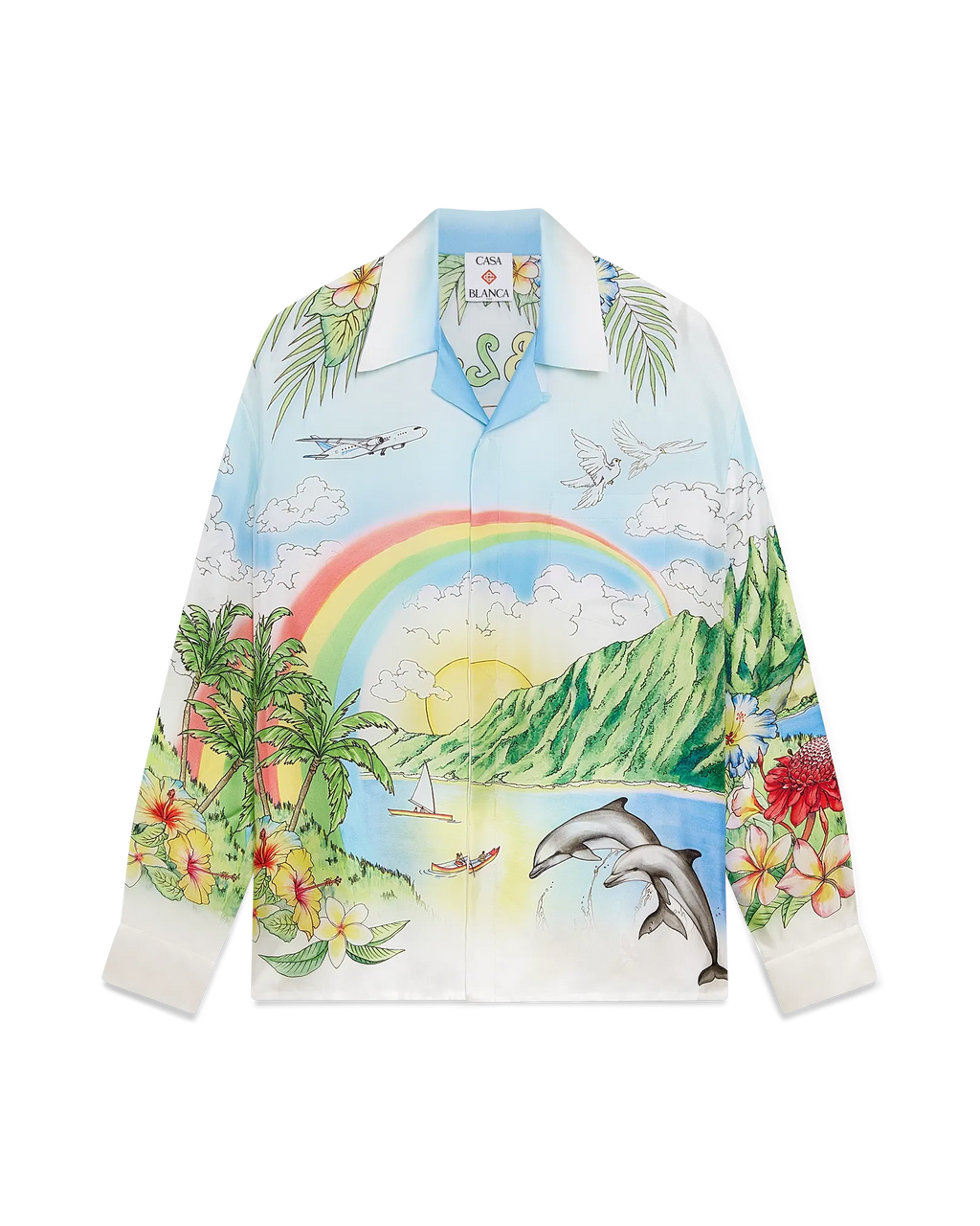 Aloha Long Sleeve Silk Shirt