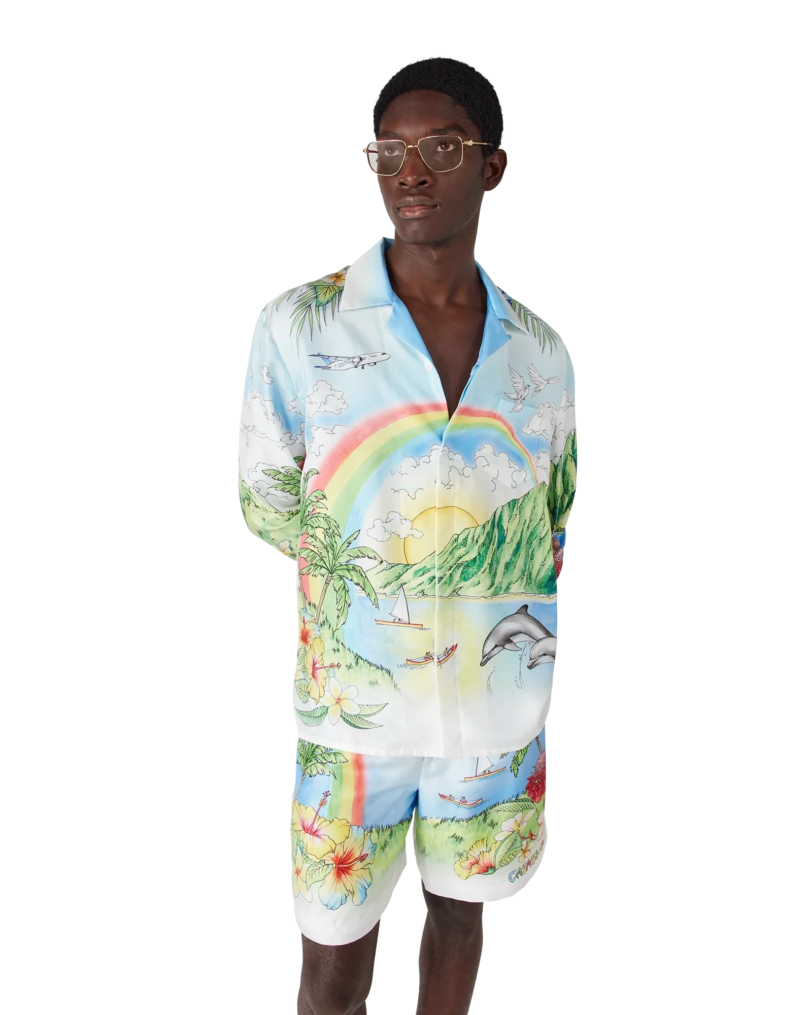 Aloha Long Sleeve Silk Shirt