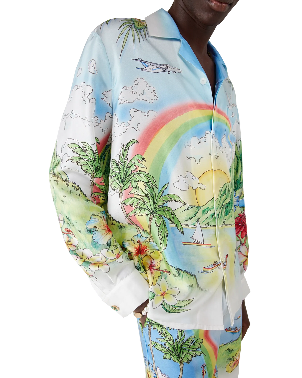 Aloha Long Sleeve Silk Shirt