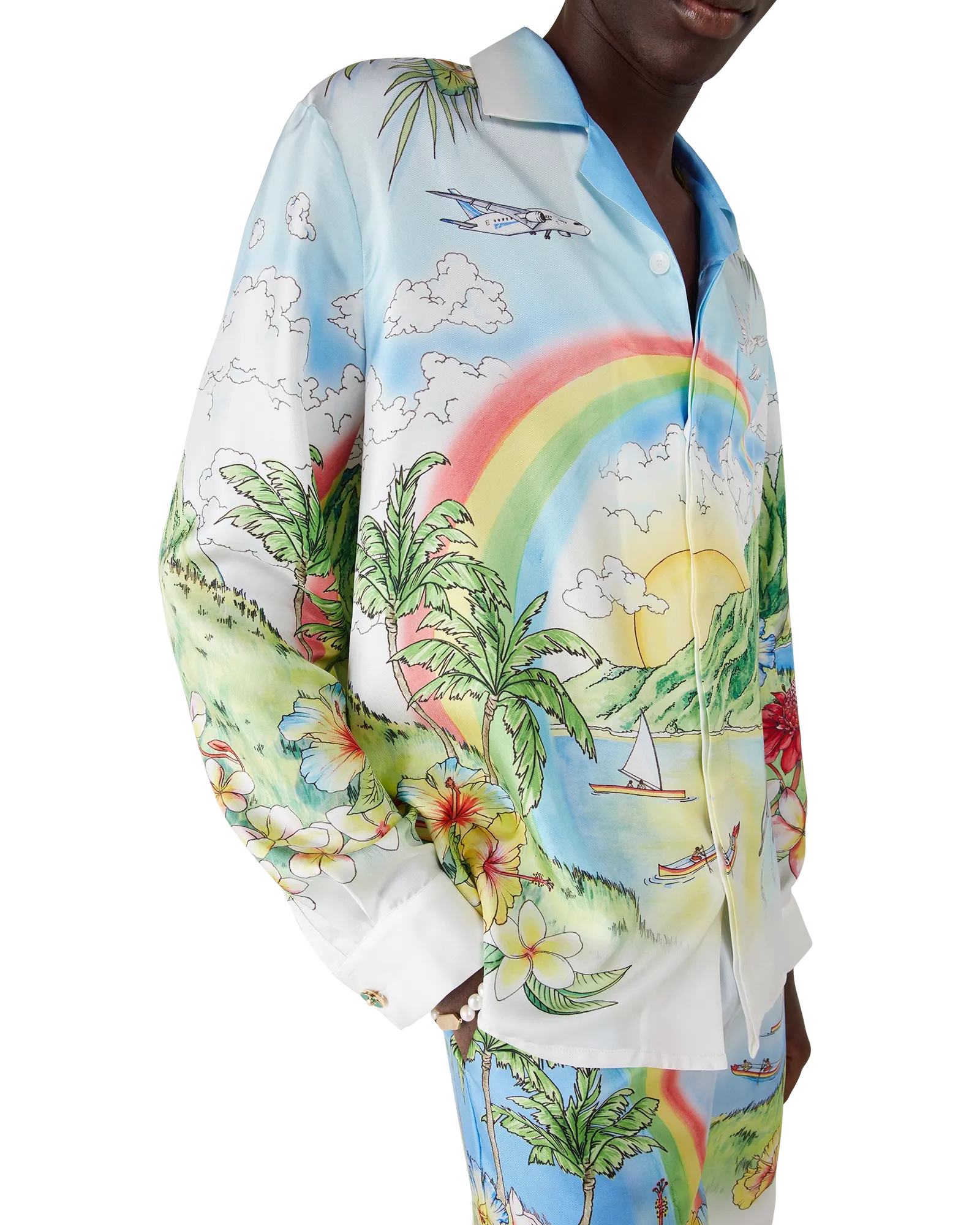 Aloha Long Sleeve Silk Shirt