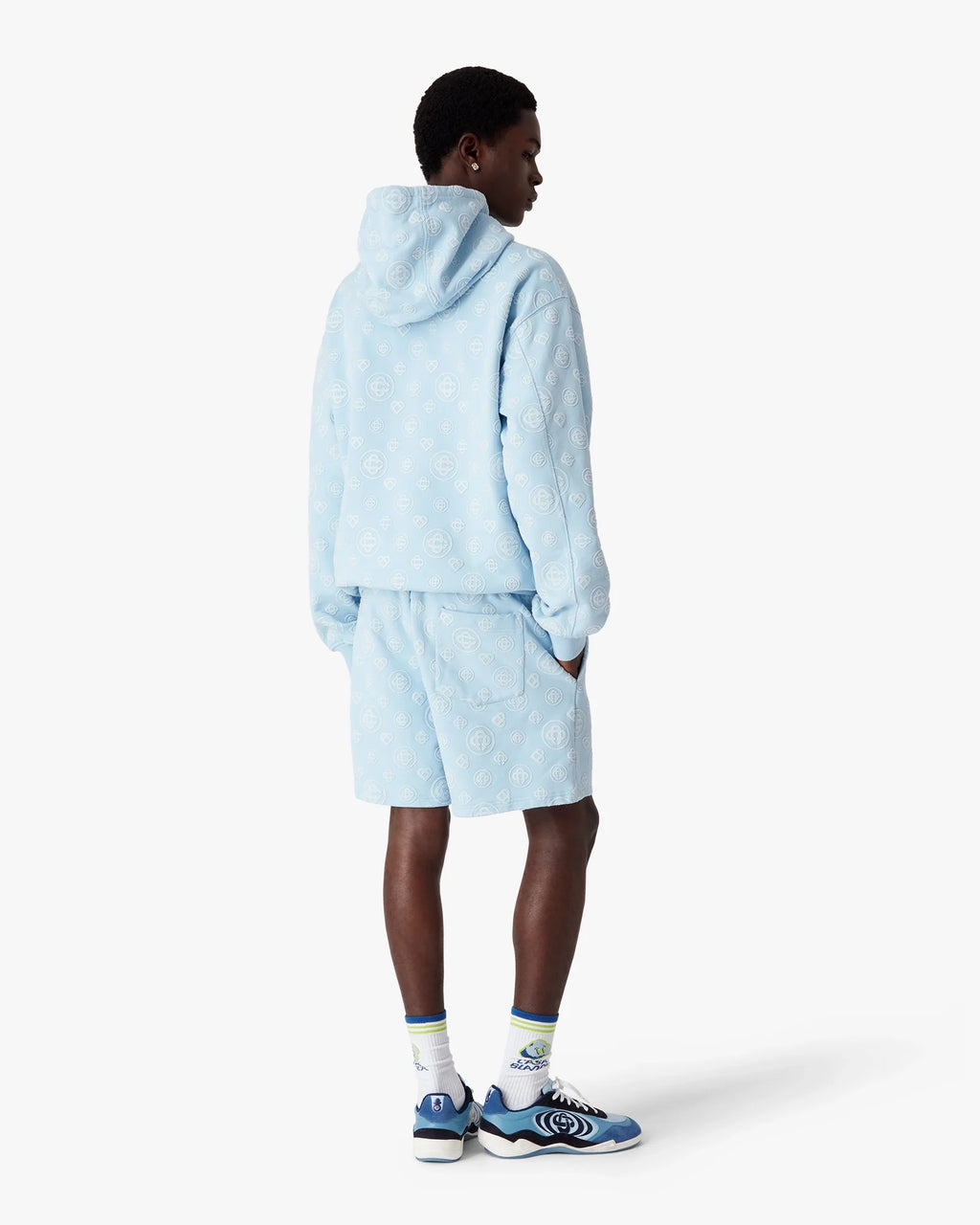 Applique Monogram Hooded Sweatshirt