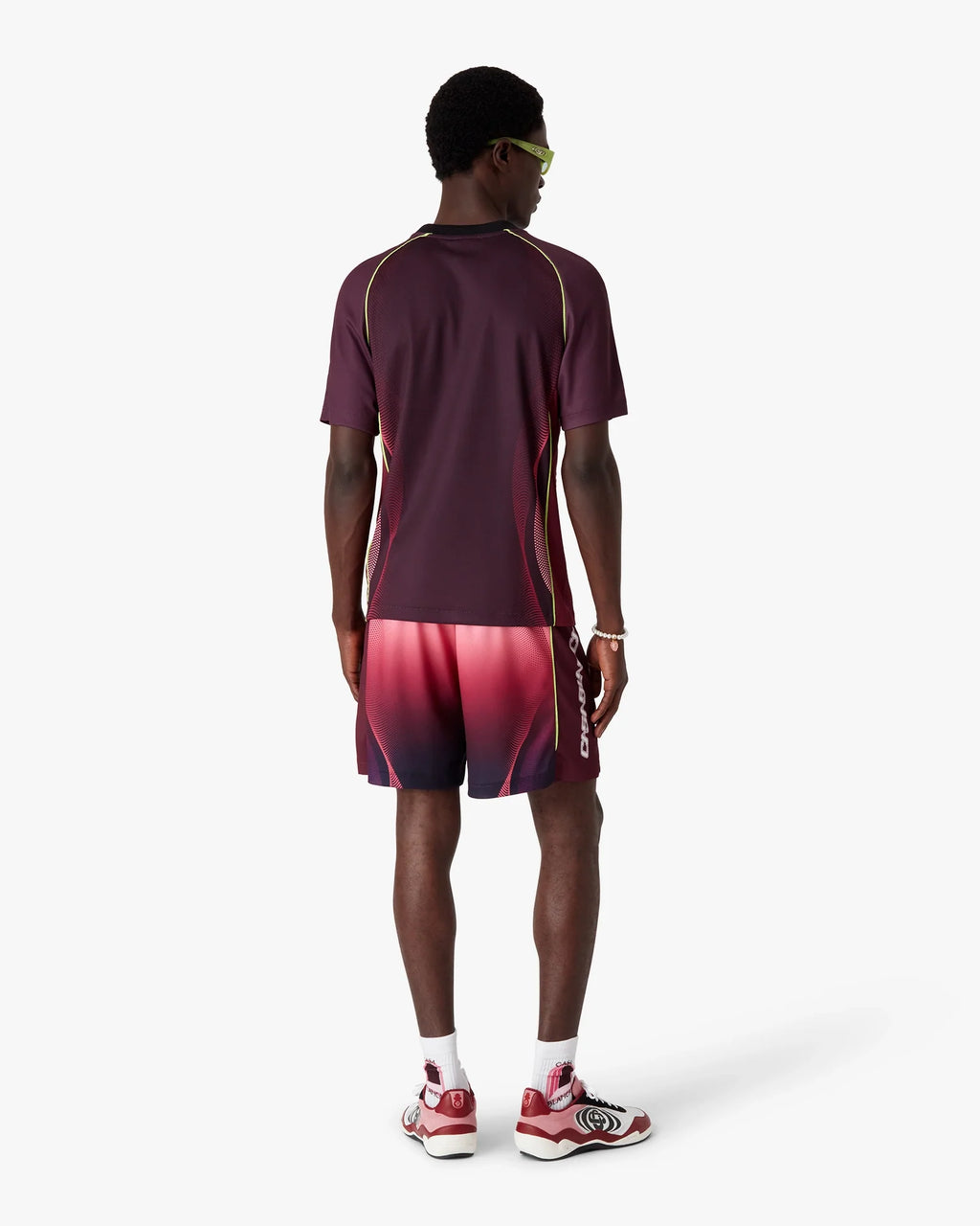 Aubergine Gradient Short Sleeve Football Jersey
