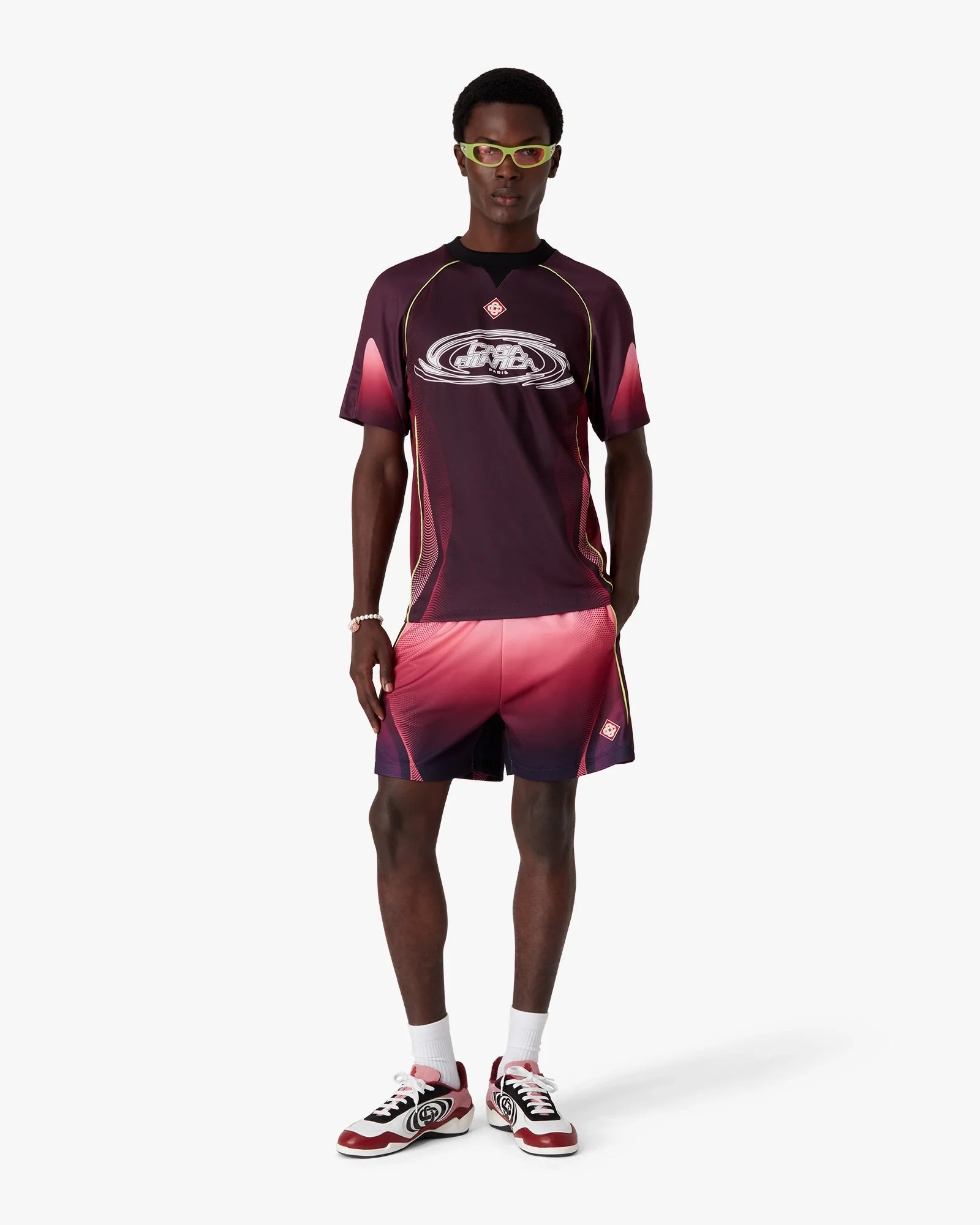 Aubergine Gradient Football Shorts
