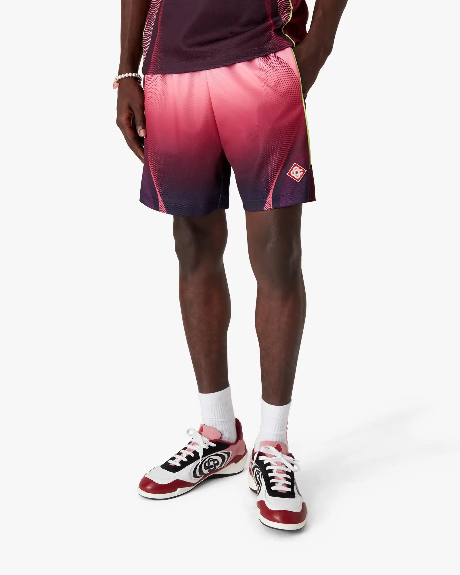 Aubergine Gradient Football Shorts