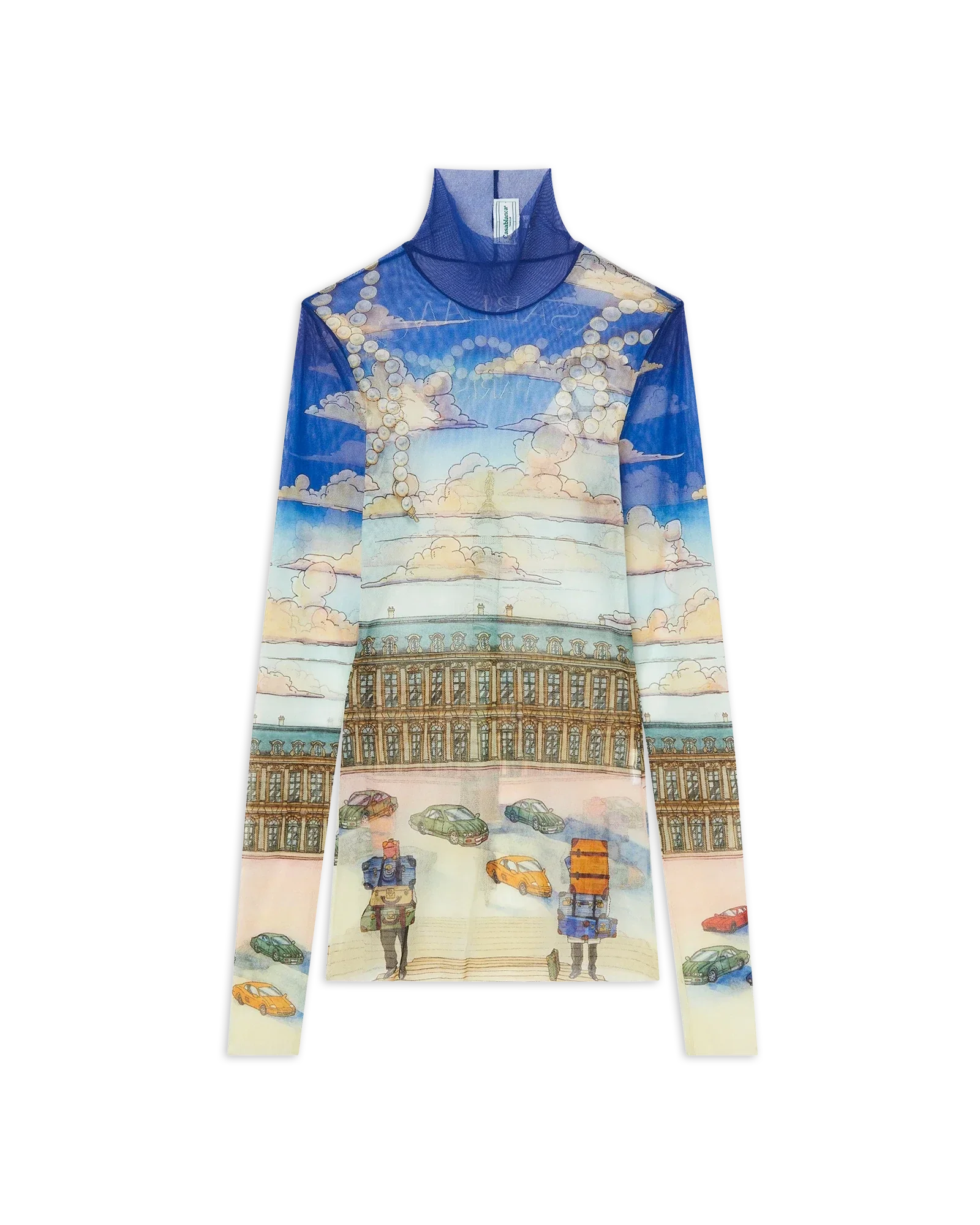 Place Casa Printed Mesh Top