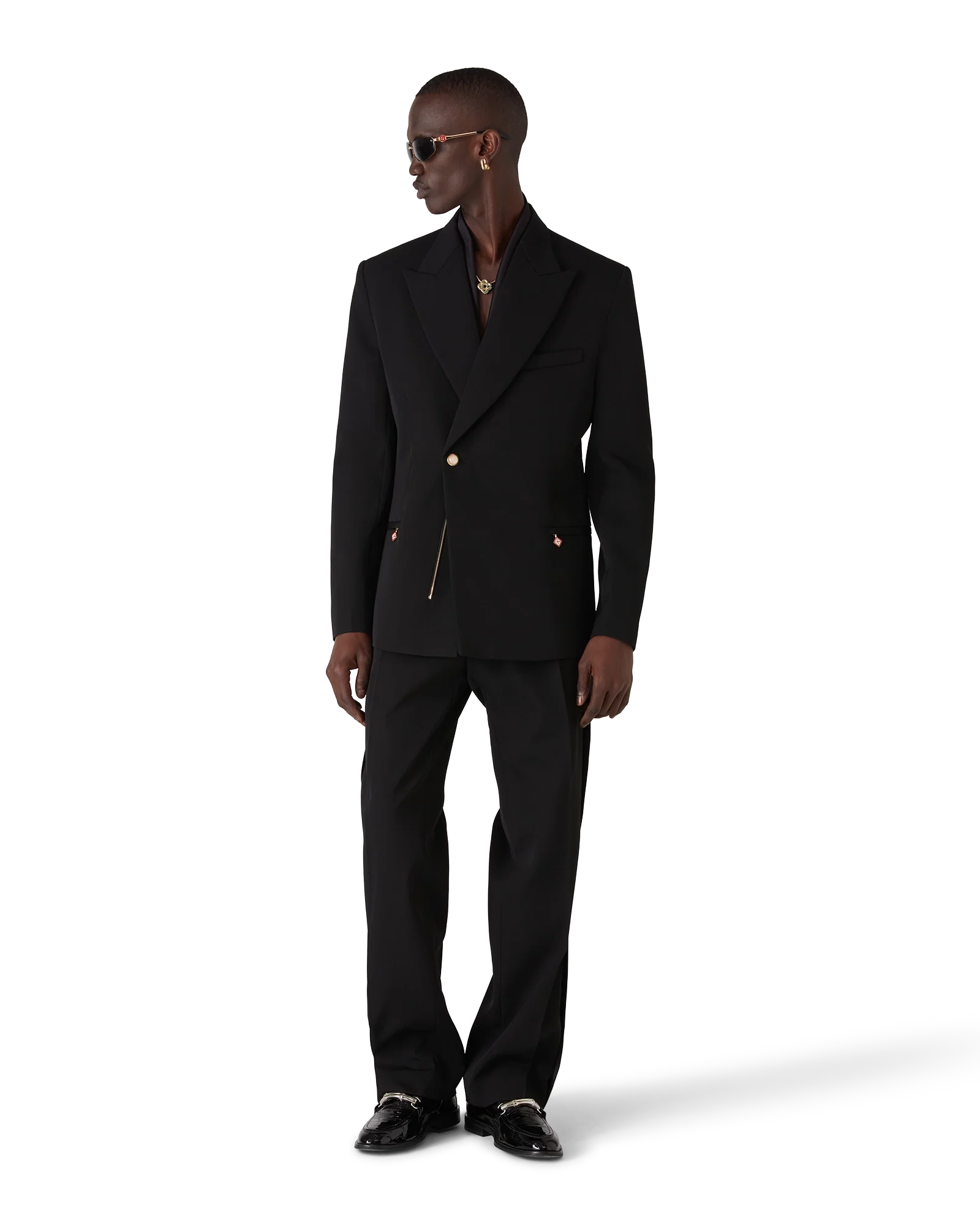 Wool Pleated Trousers