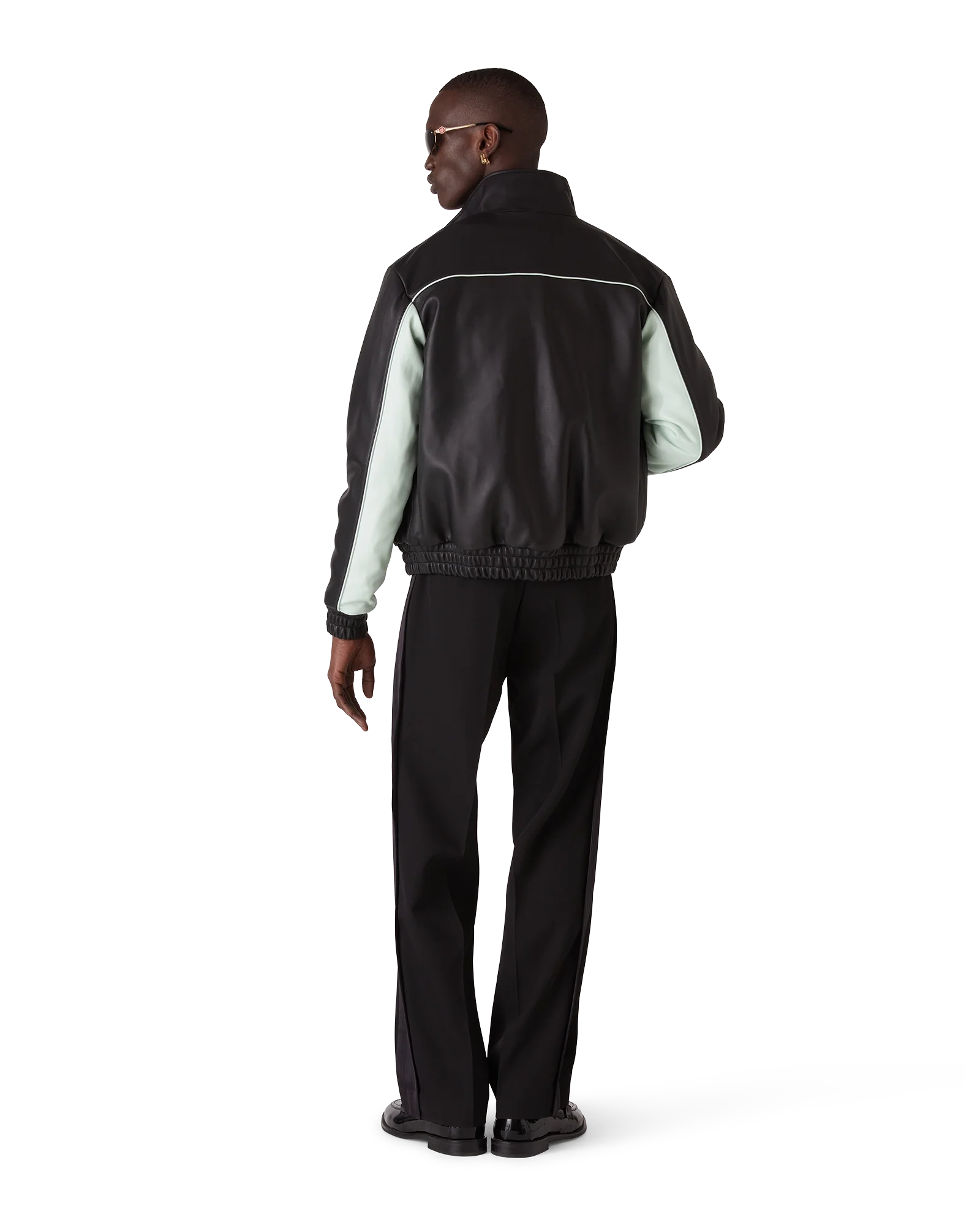 Leather Track Jacket
