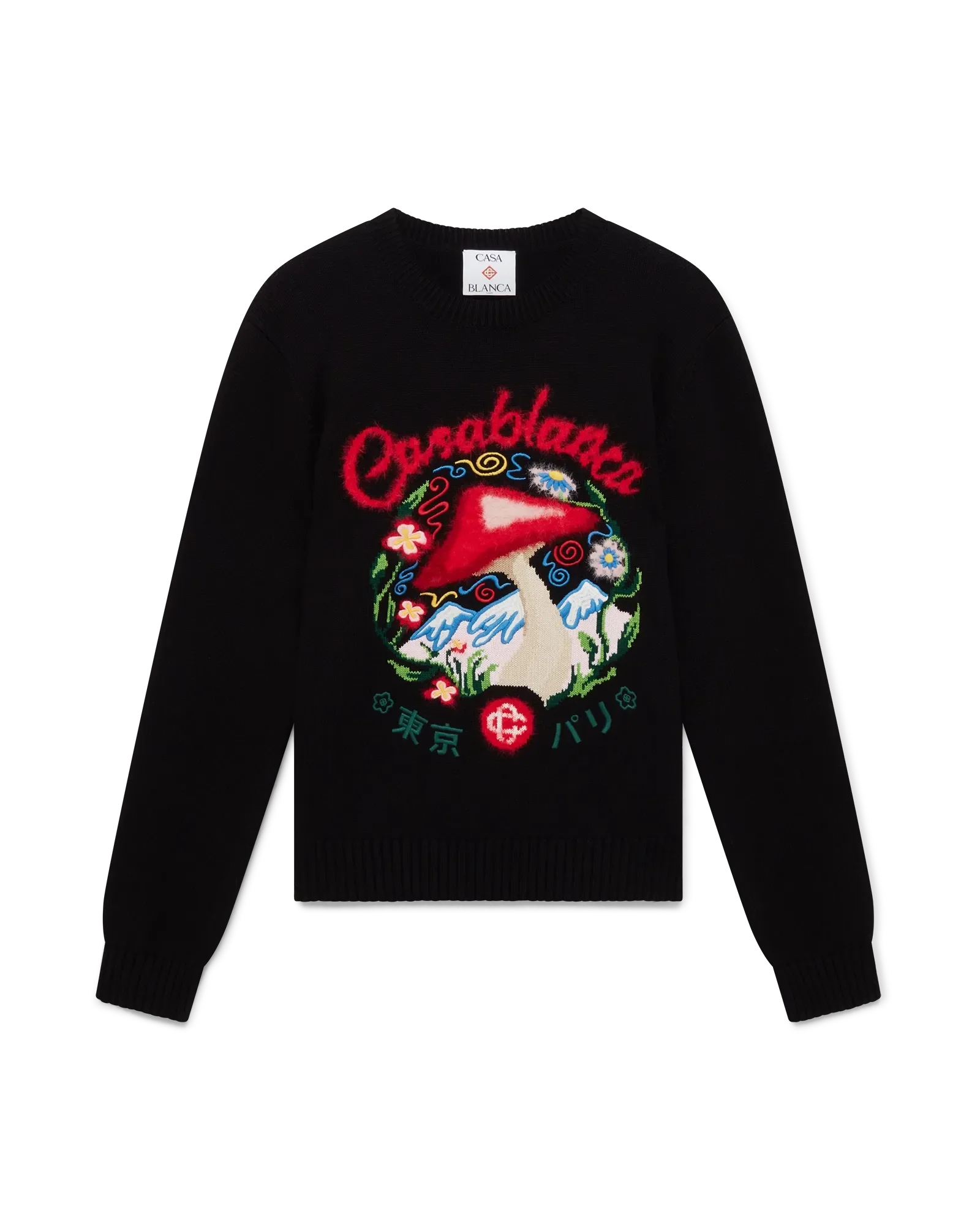 Cotton Embroidered Mushroom Jumper