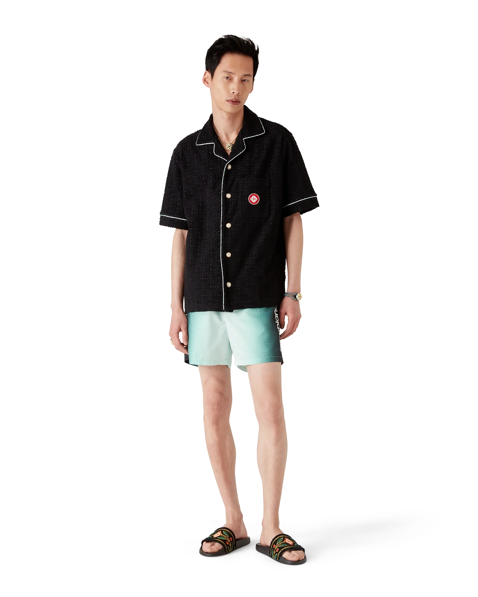 Gradient Monogram Jacquard Swim Shorts