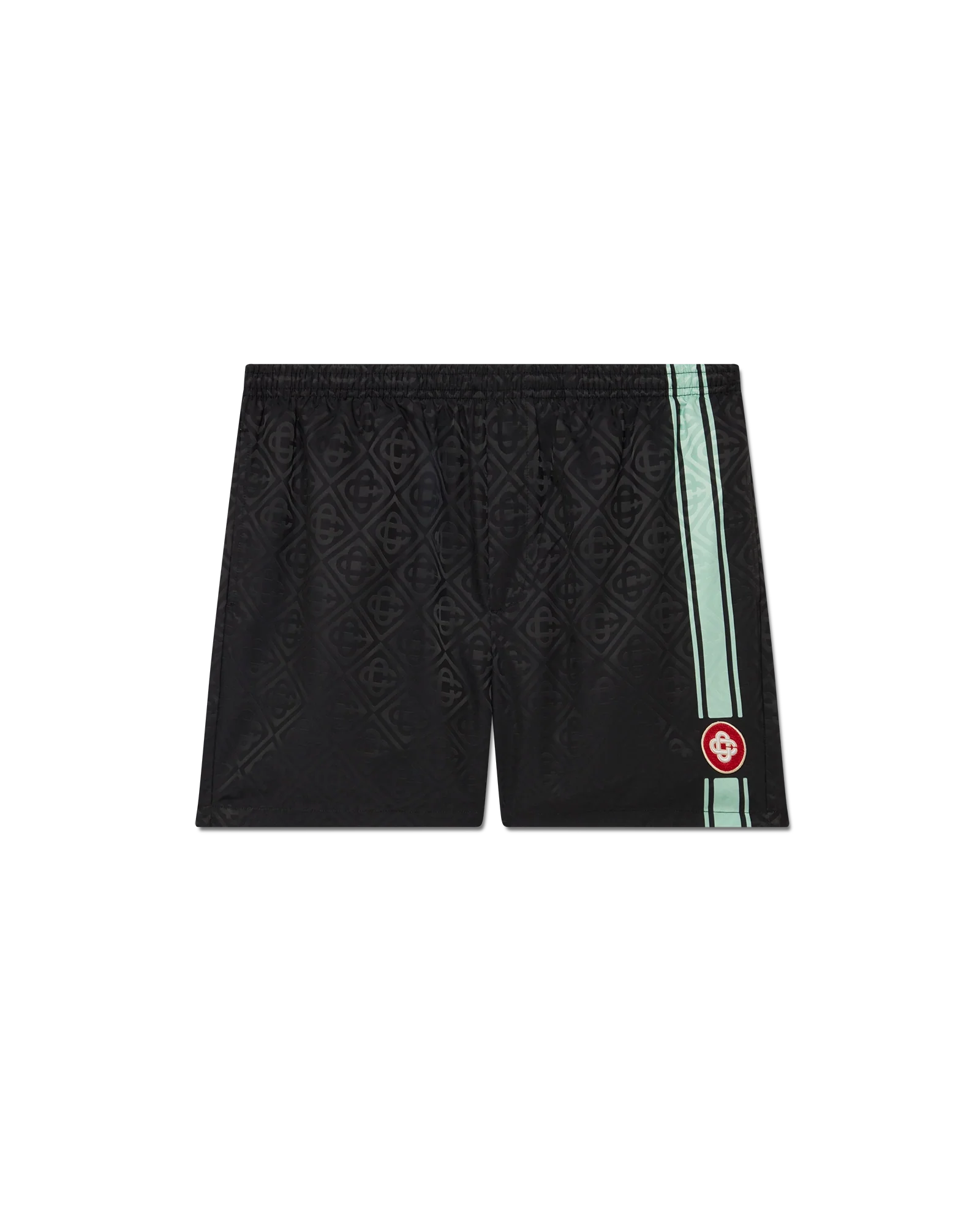 Monogram Jacquard Stripe Swim Shorts