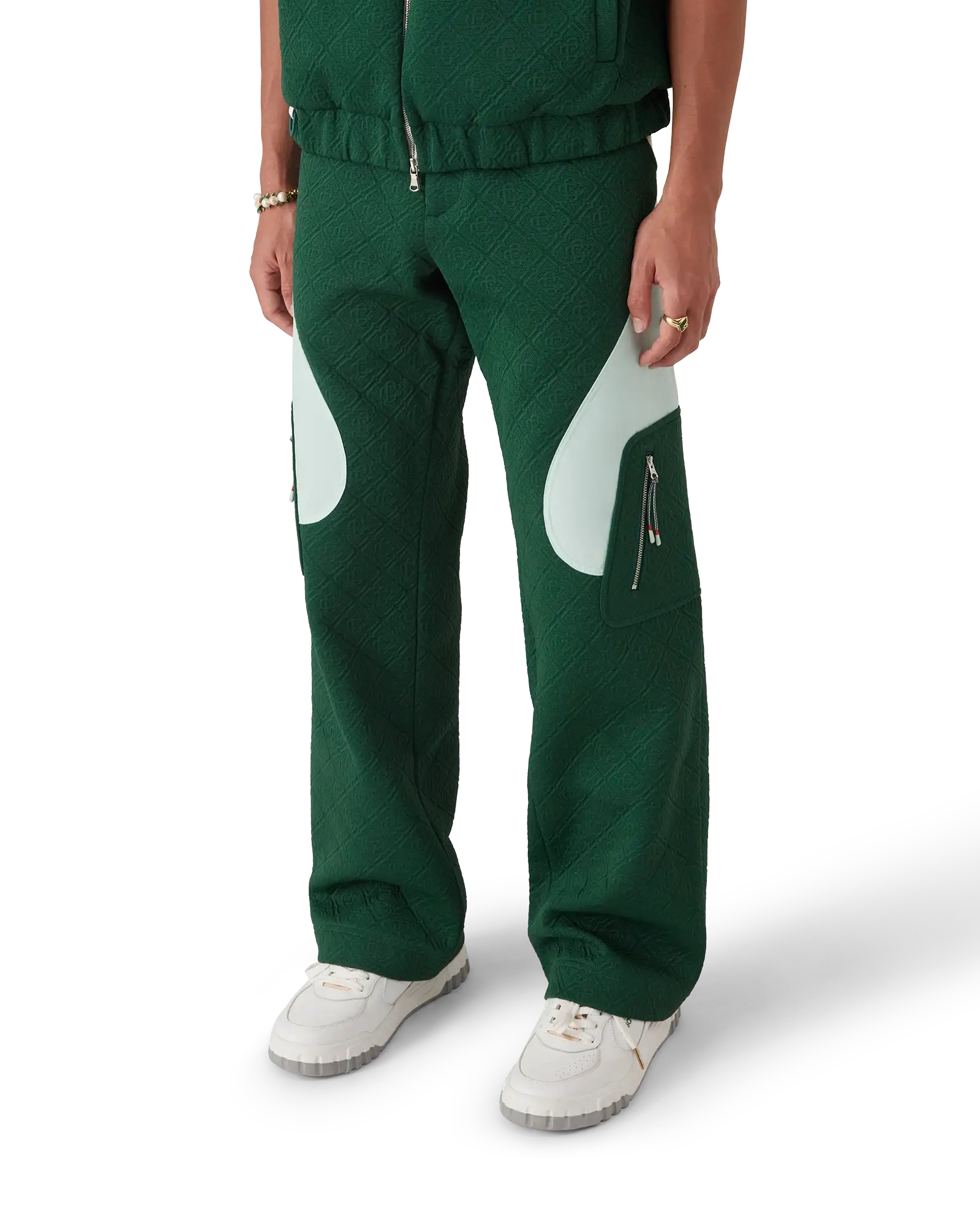 Monogram Jacquard Knit Trousers