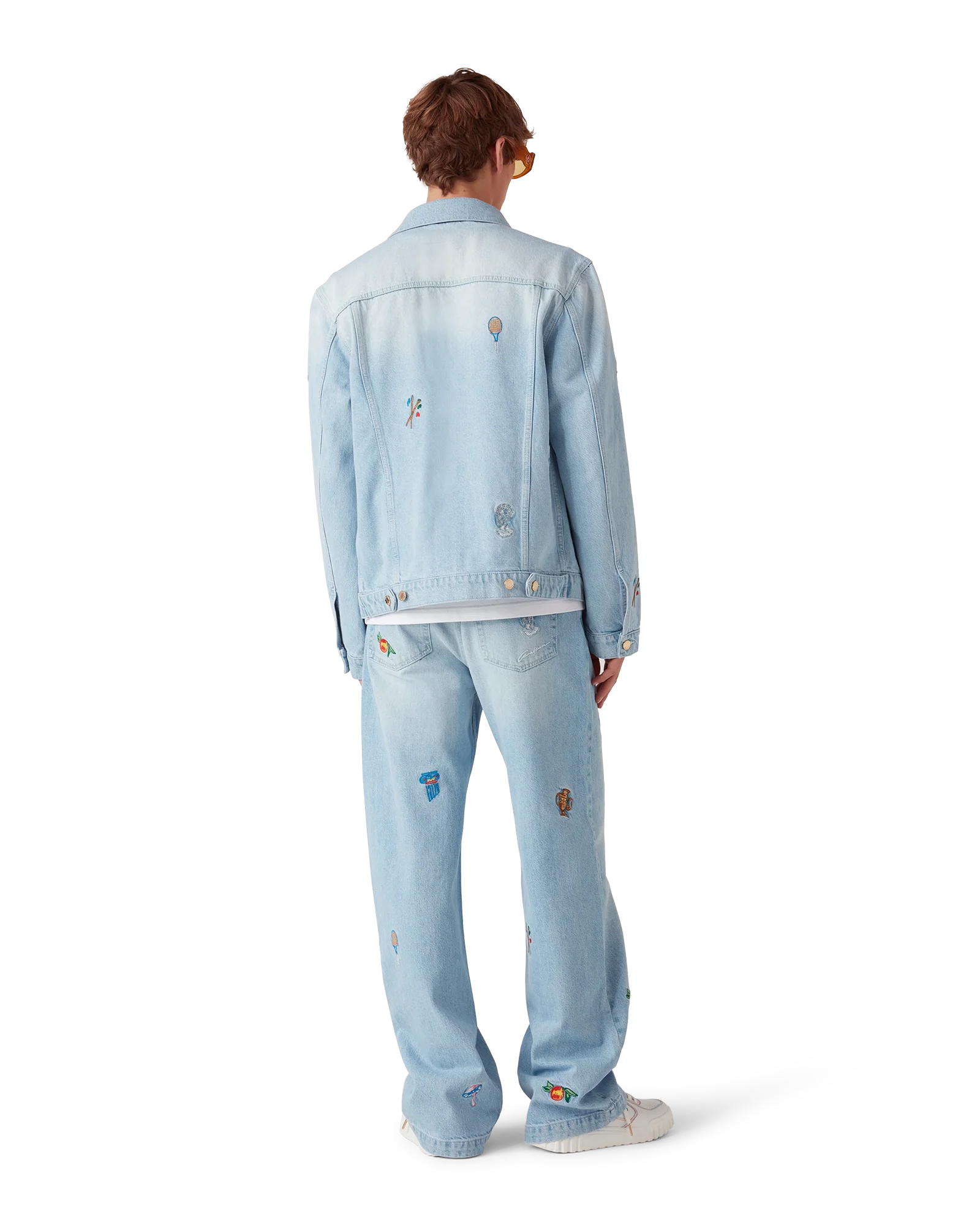 Embroidered Motif Jeans