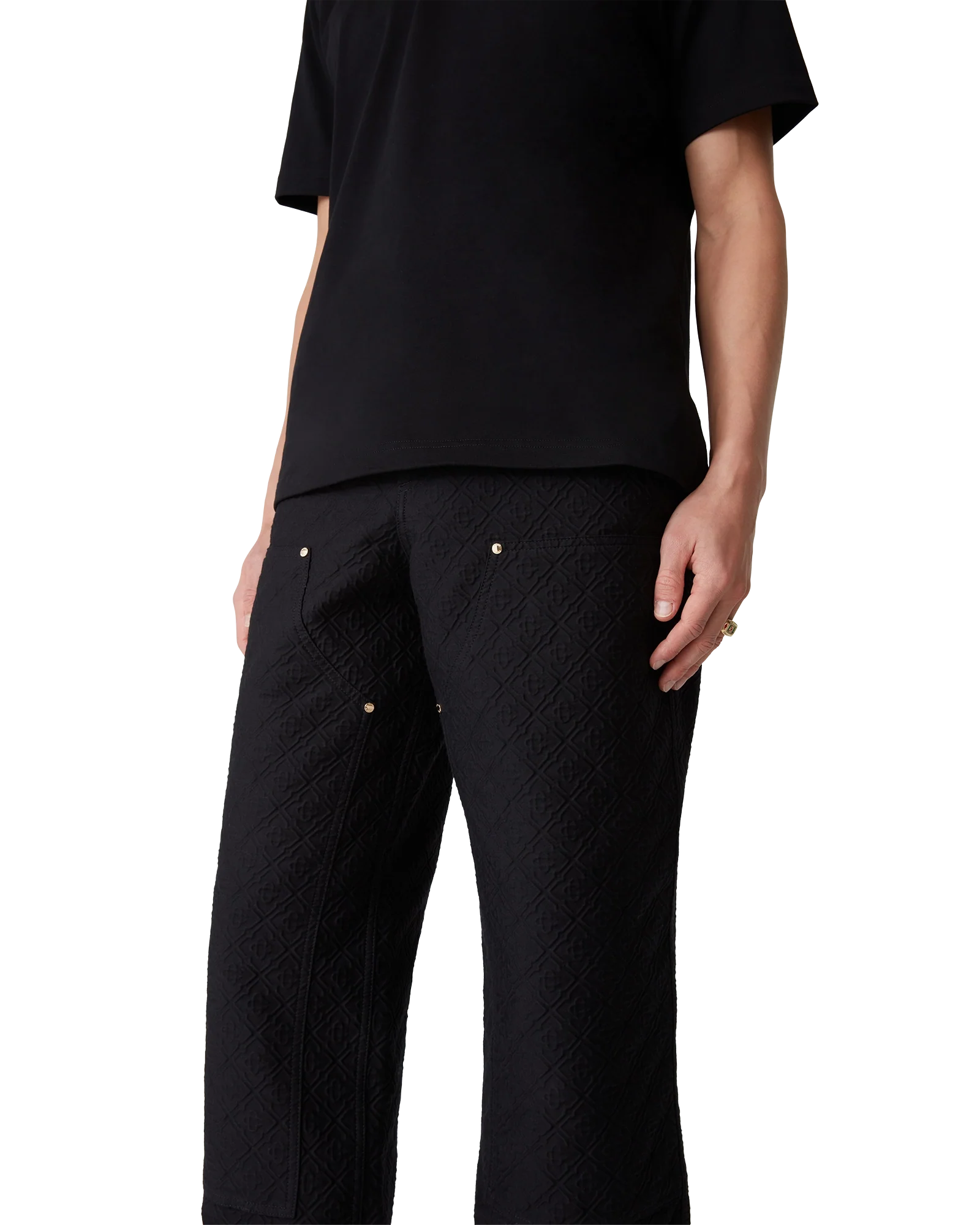 Jacquard Cargo Trousers