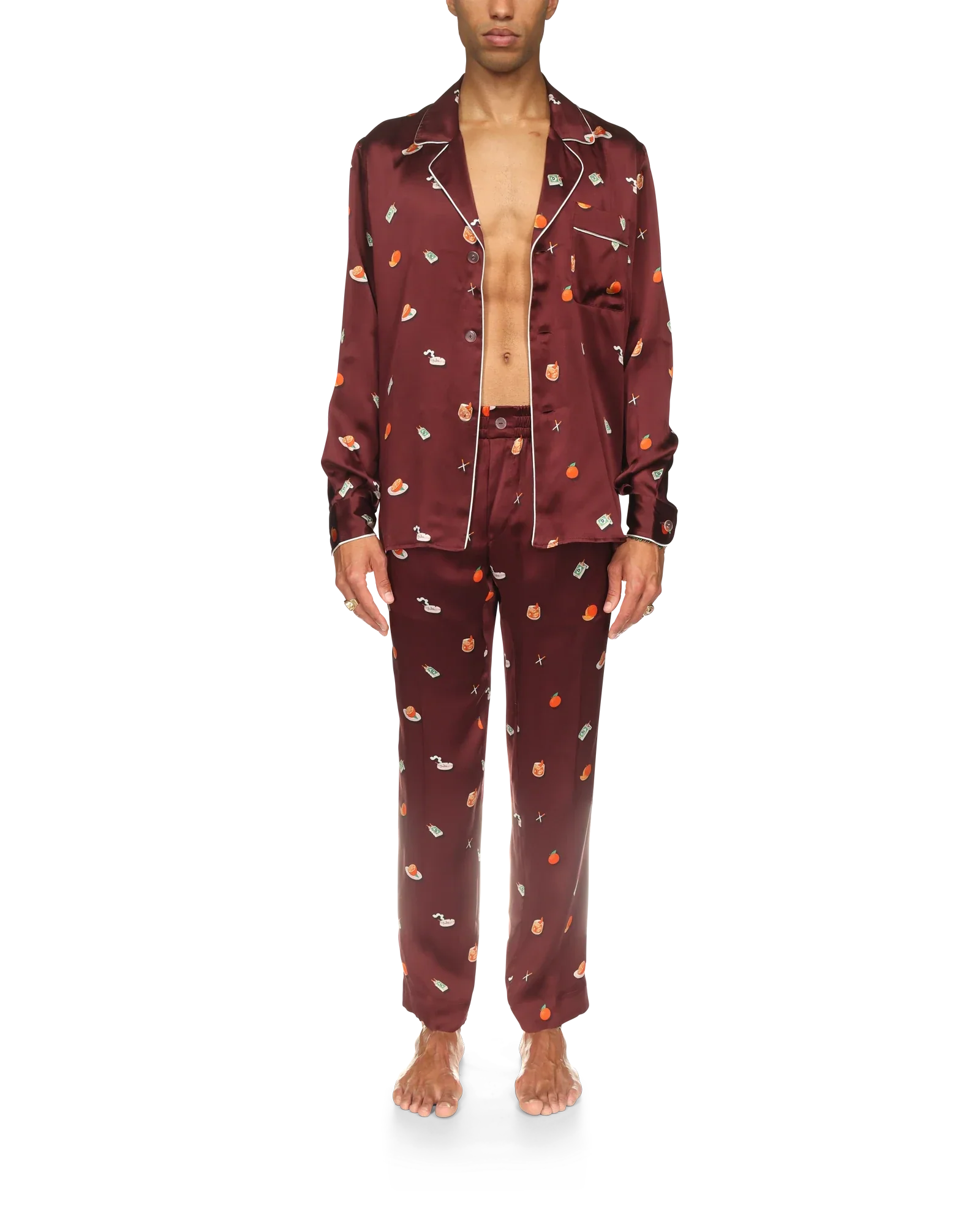Vices Silk Satin Pyjama Trousers