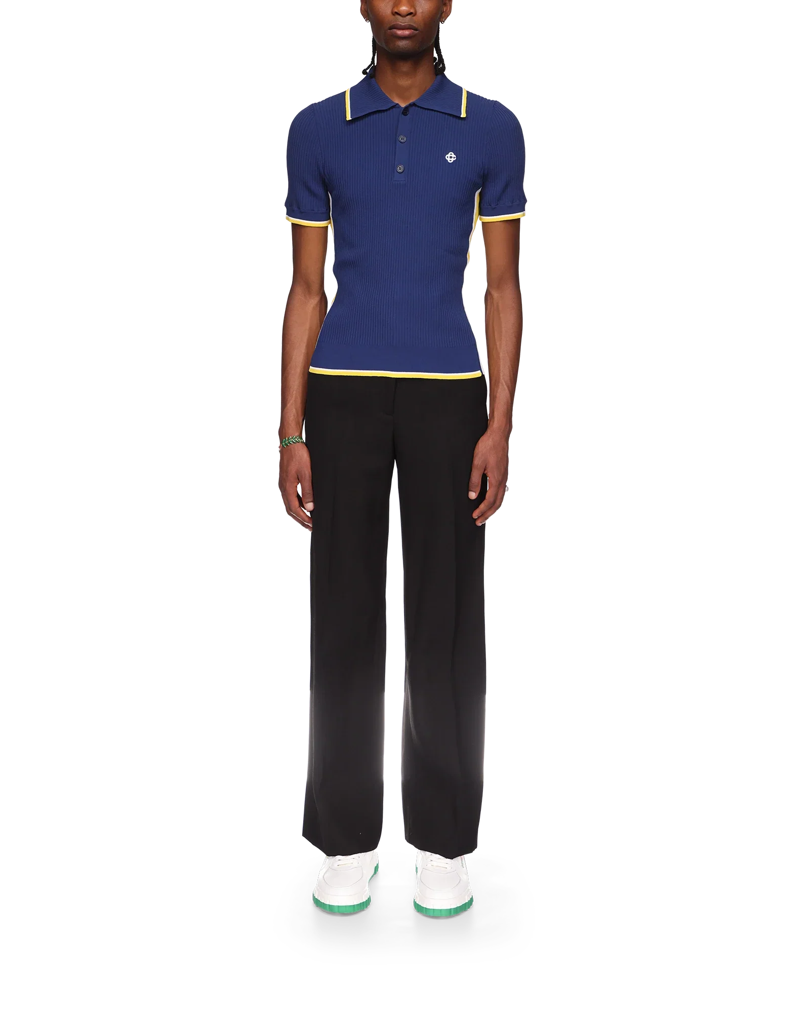 Rib Polo Shirt