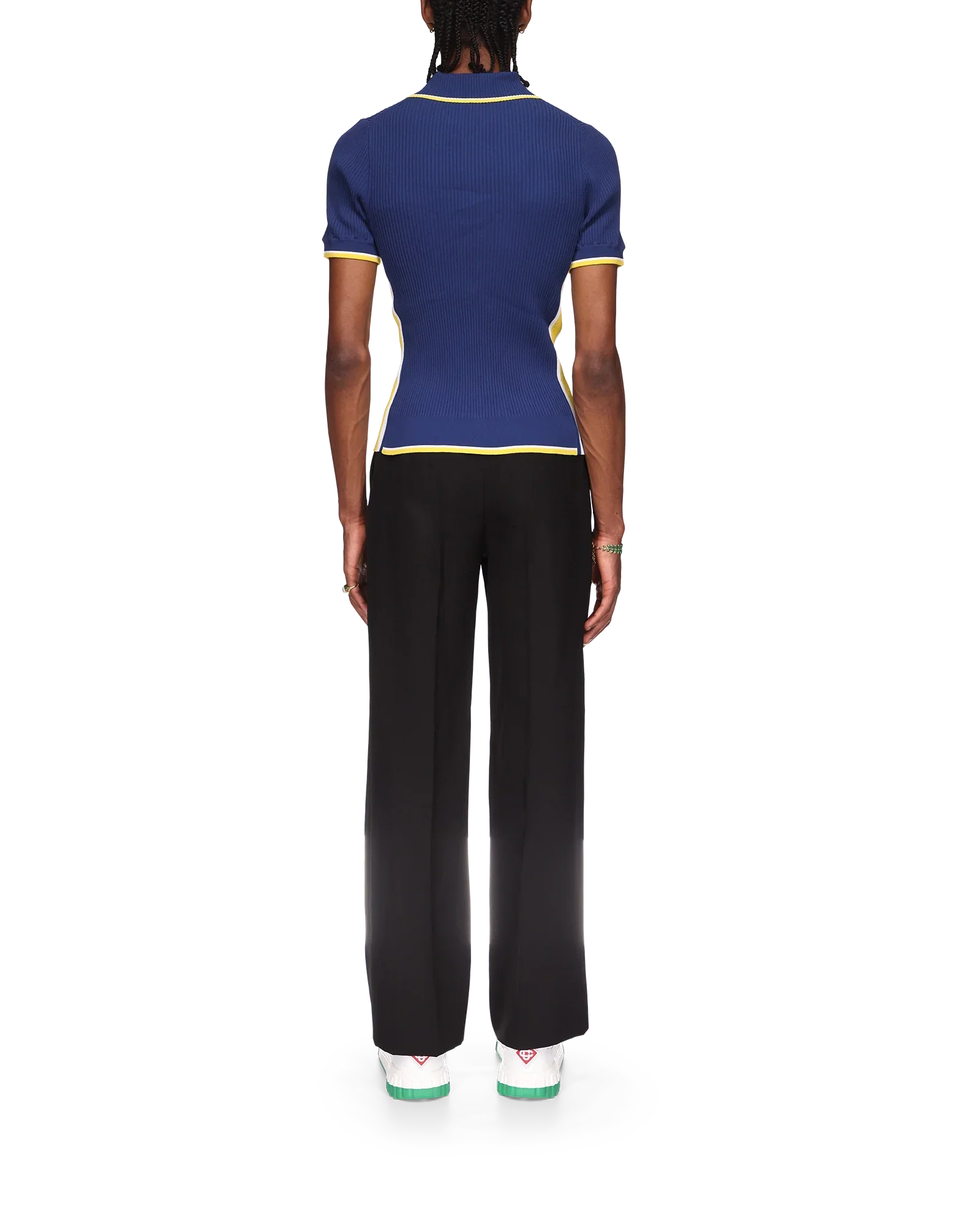 Rib Polo Shirt