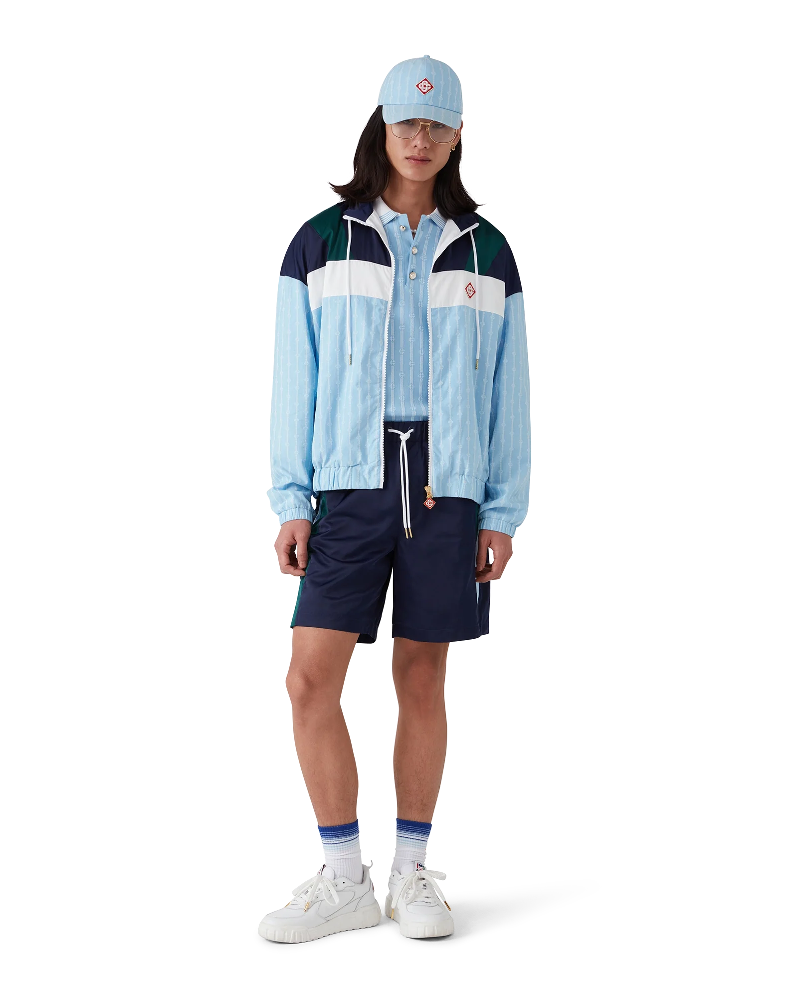 Pinstripe Laurel Track Jacket