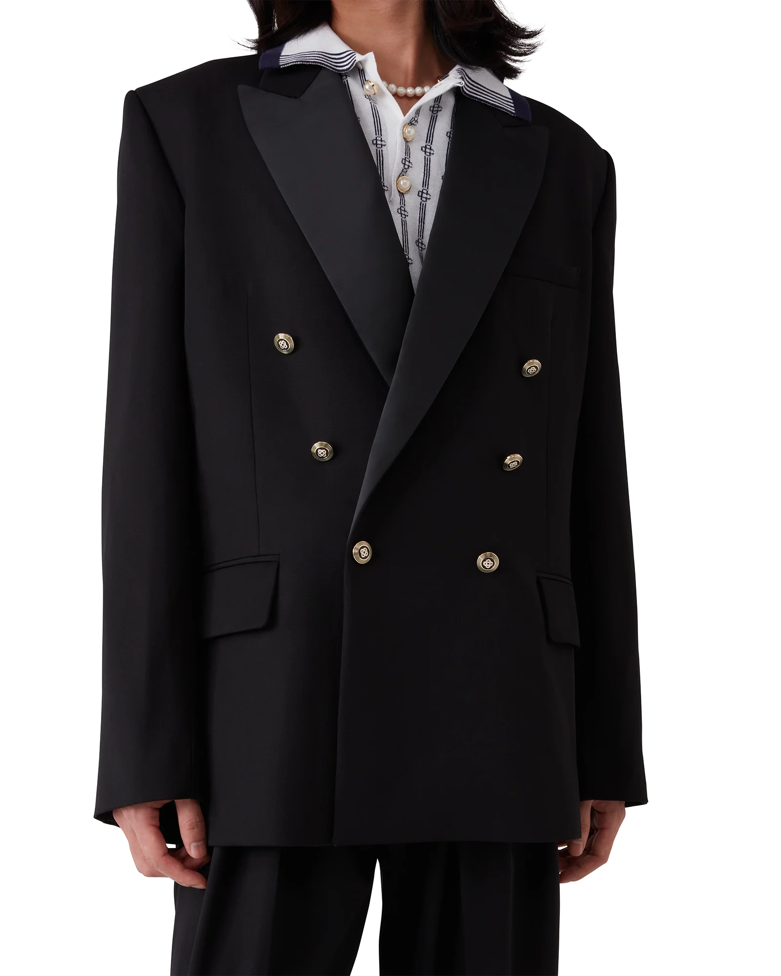 Wool Double Breasted Blazer