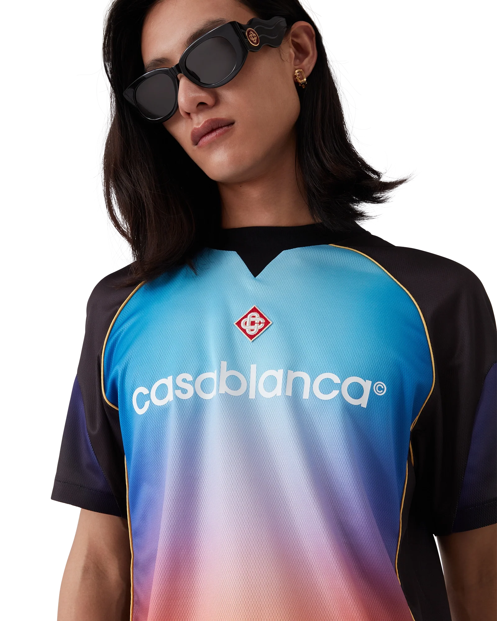 Gradient Short Sleeve Football Shirt
