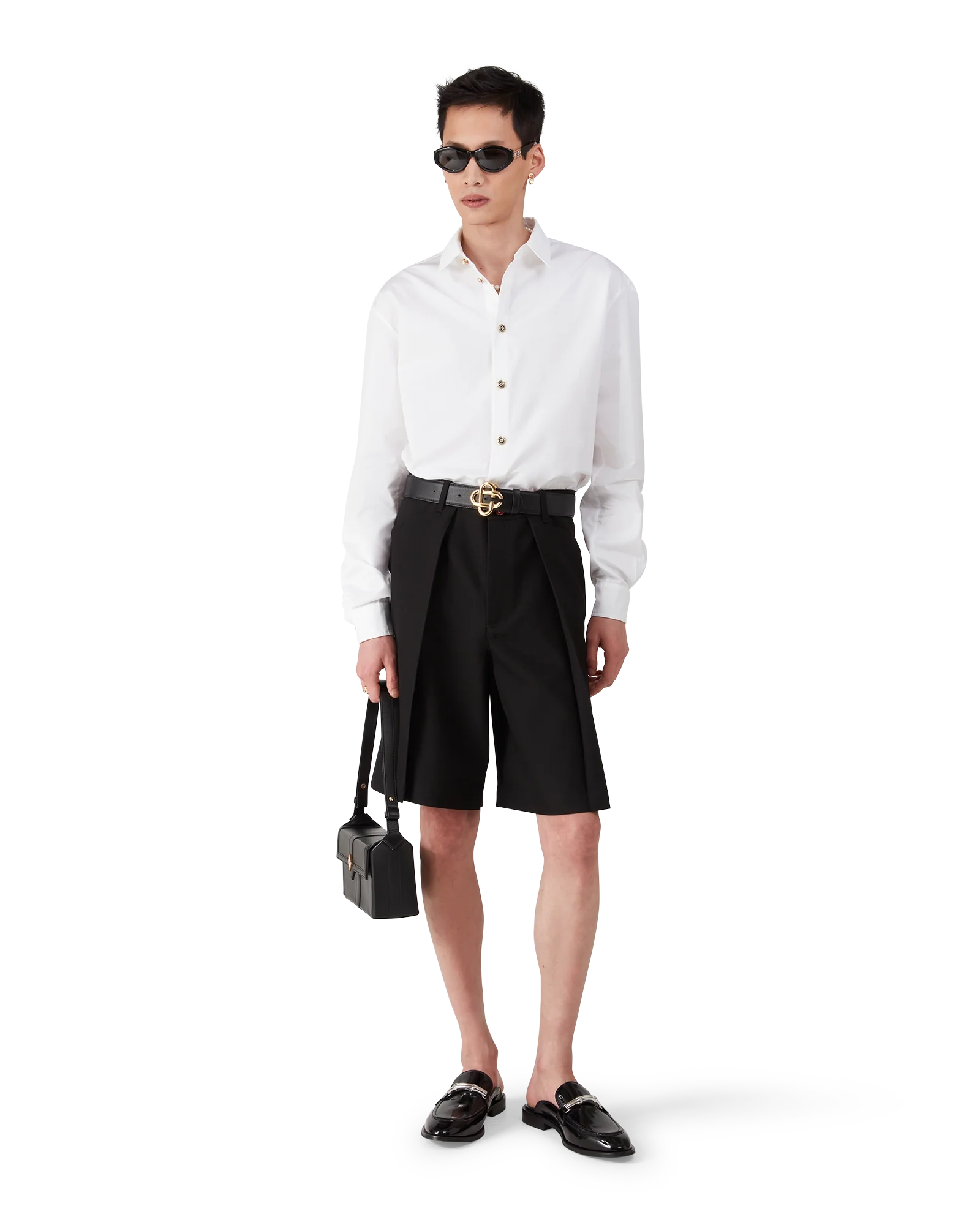White Cotton Long Sleeve Shirt