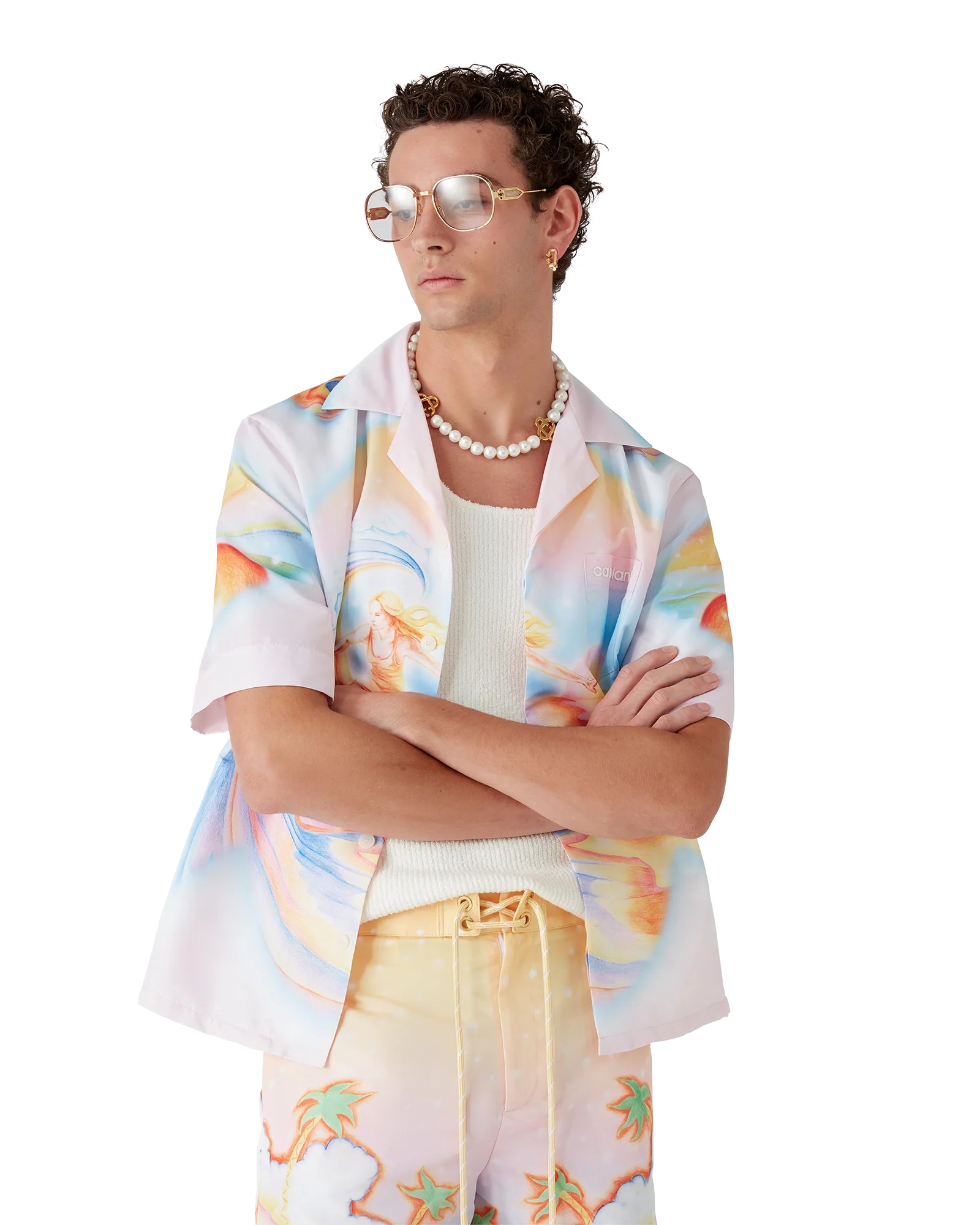 Psychedelic Nirvana Short Sleeve Swim Shirt