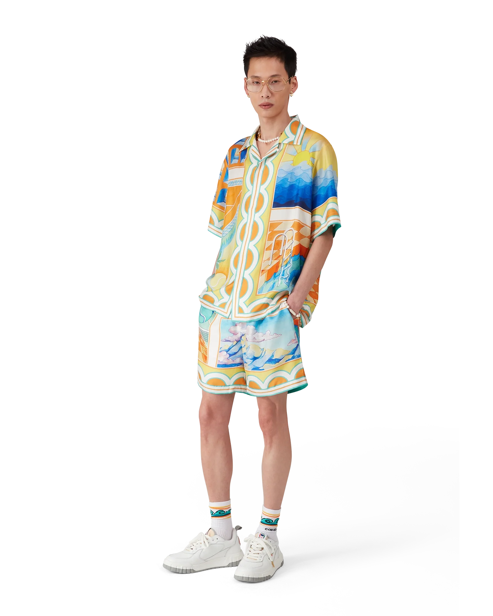 Surreal Pool Silk Shorts