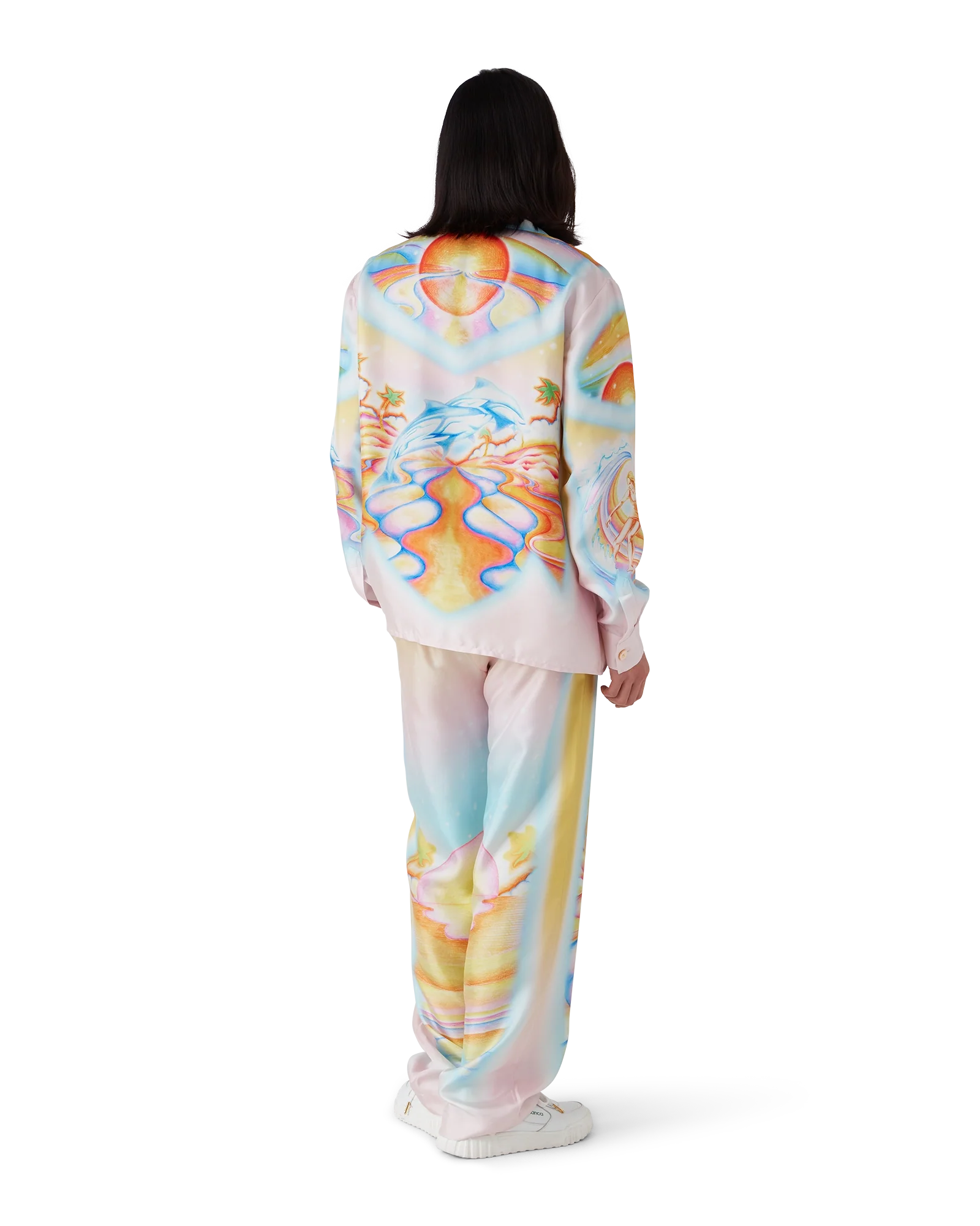 Psychedelic Nirvana Silk Trousers