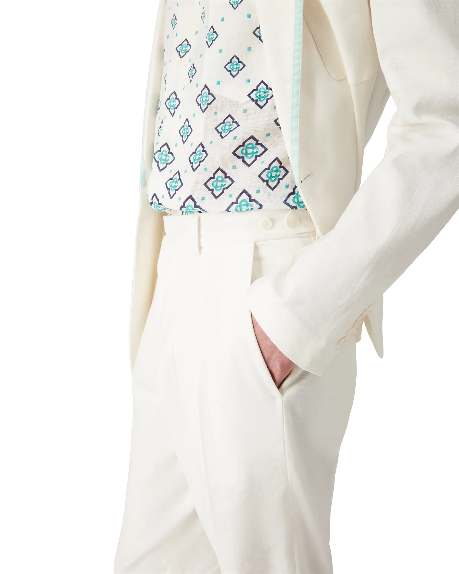 Linen Pleated Trousers