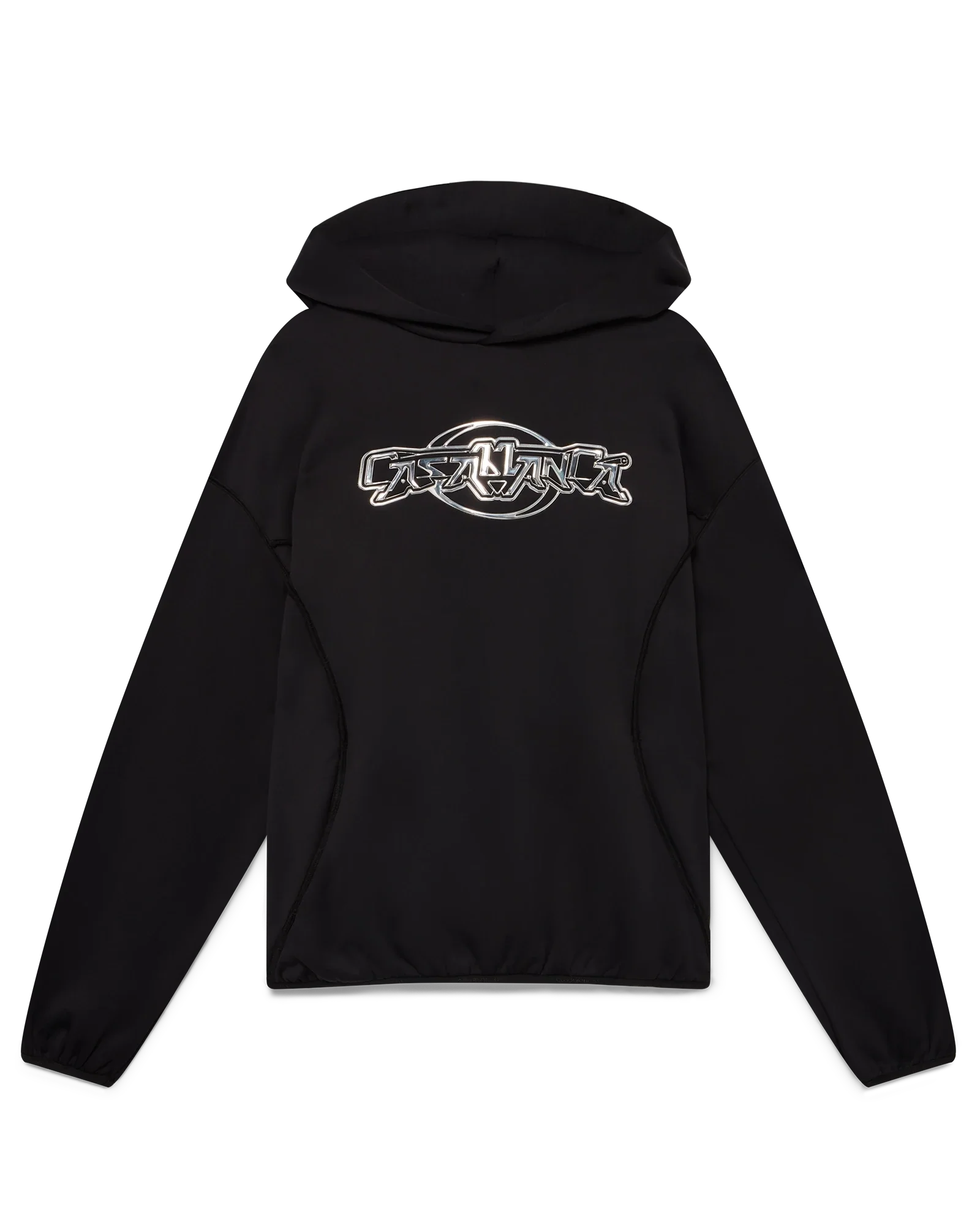 Oversized Panelled Hooded Sweatshirt