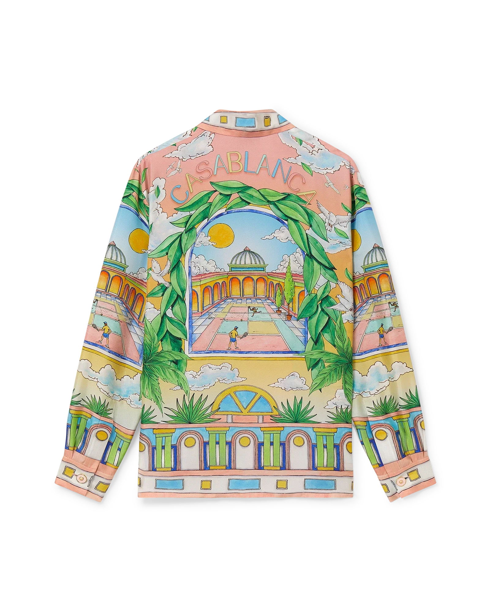 Paysage Ideal Short Sleeve Silk Shirt