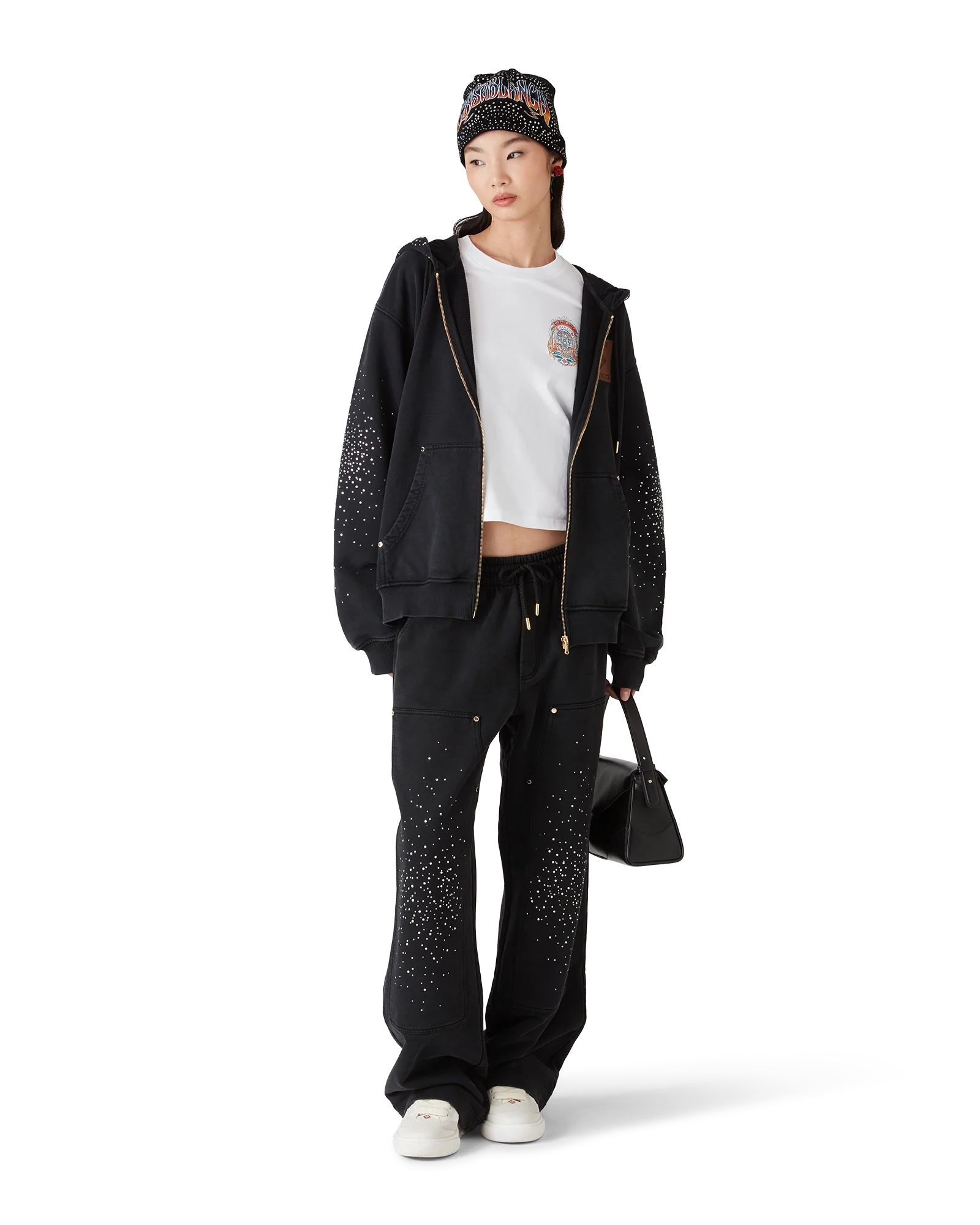 La Prémonition Crystal Embellished Sweatpants